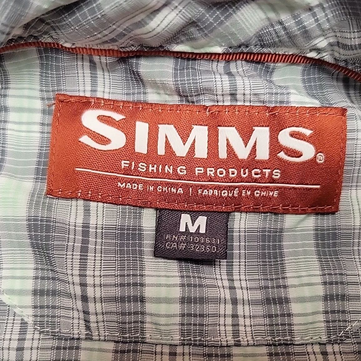 Vintage Simms Shirt Mens M Plaid Short Sleeve Lightweight Fishing Performance Zip Pocket Size US M / EU 48-50 / 2 - 4 Thumbnail