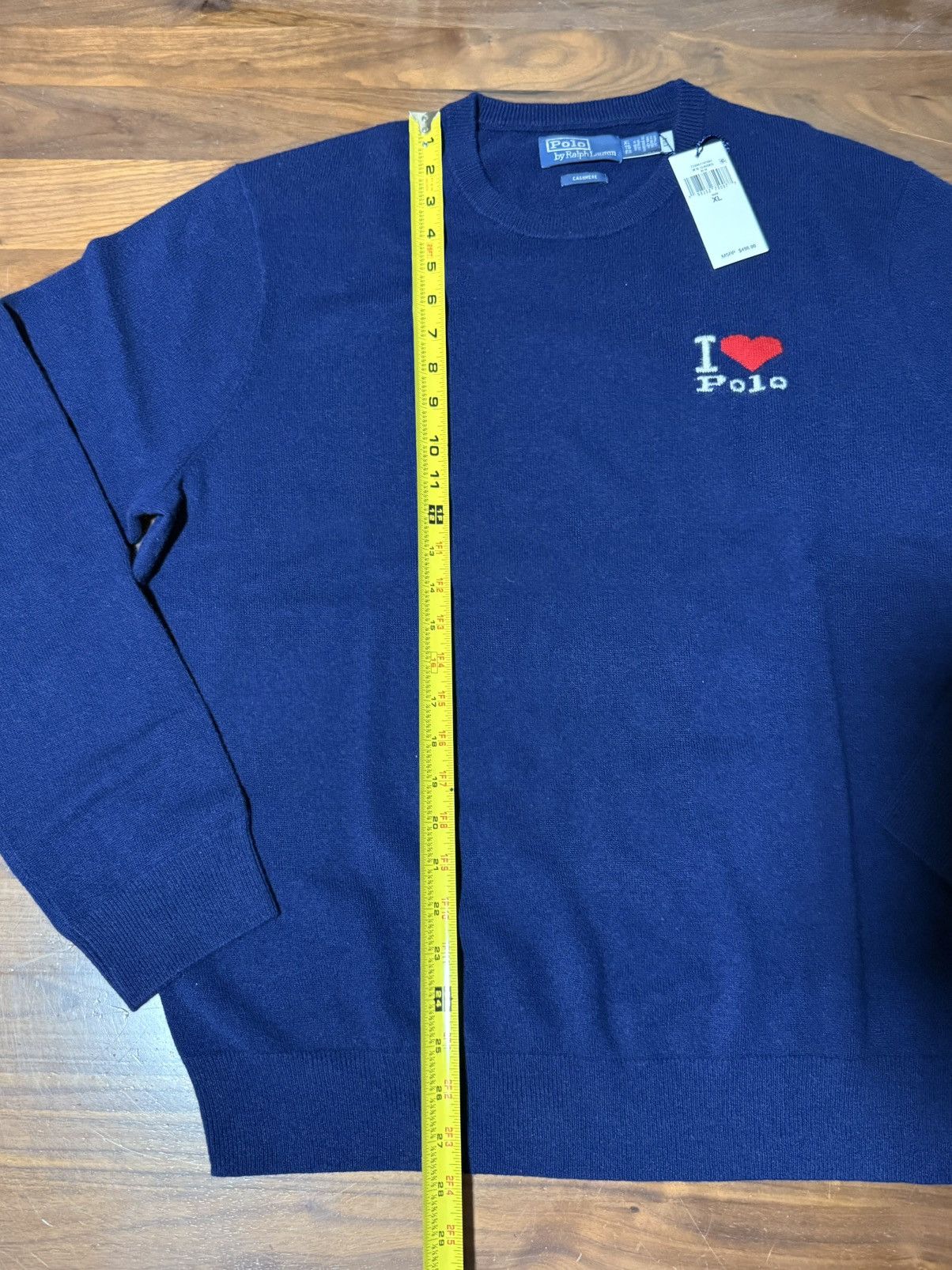 Polo Ralph Lauren Polo Ralph Lauren The I Heart Polo Cashmere Sweater Navy XL Size US XL / EU 56 / 4 - 10 Thumbnail