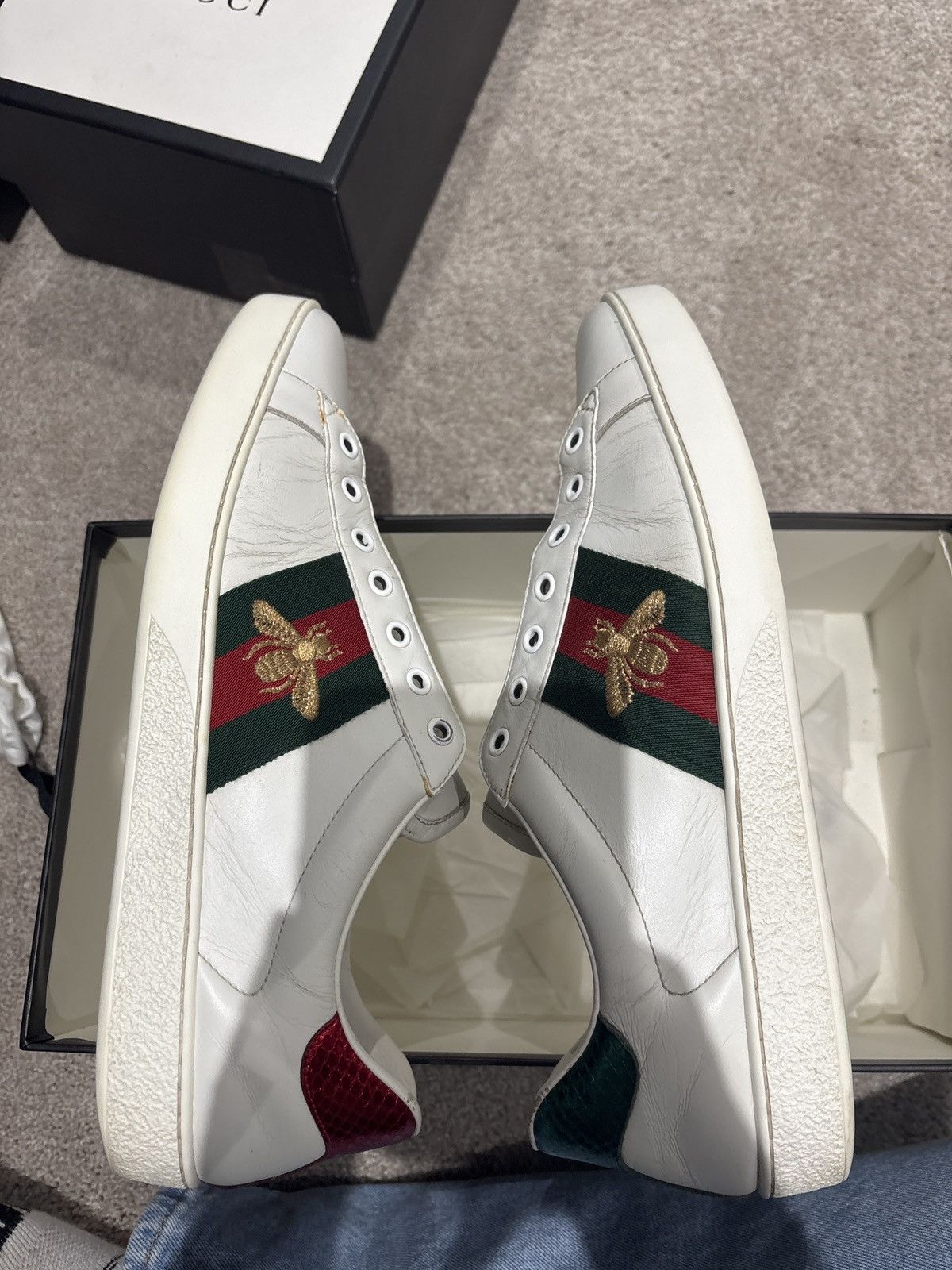 Gucci Gucci ace bee sneakers Size US 10.5 / EU 43-44 - 2 Thumbnail