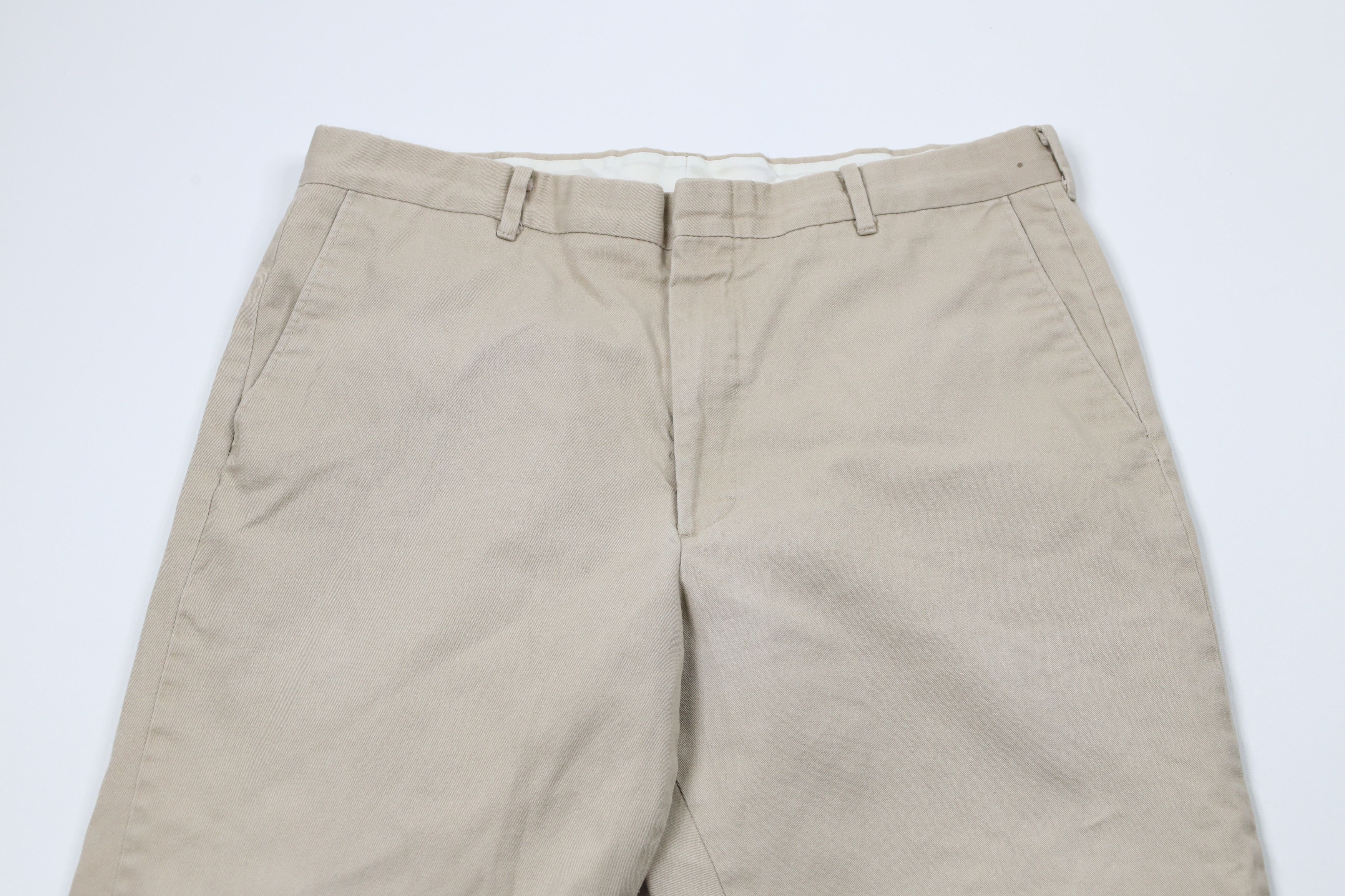 Vintage Vintage 70s Streetwear Wide Leg Chino Pants Beige Cotton Size US 34 / EU 50 - 2 Thumbnail