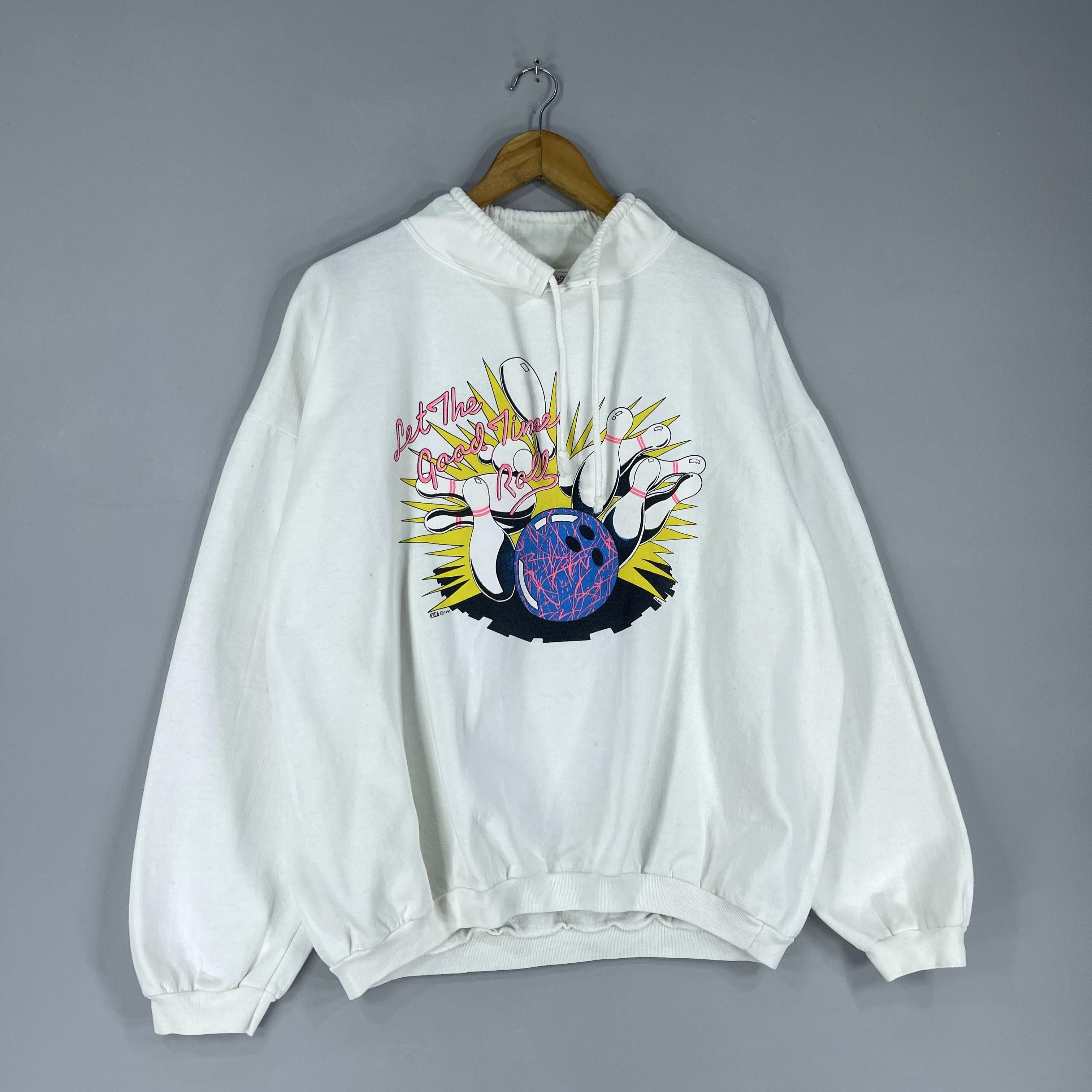 Vintage Vintage 90's Bowling Games Printed Pullover Sweater Size US XL / EU 56 / 4 - 4 Thumbnail