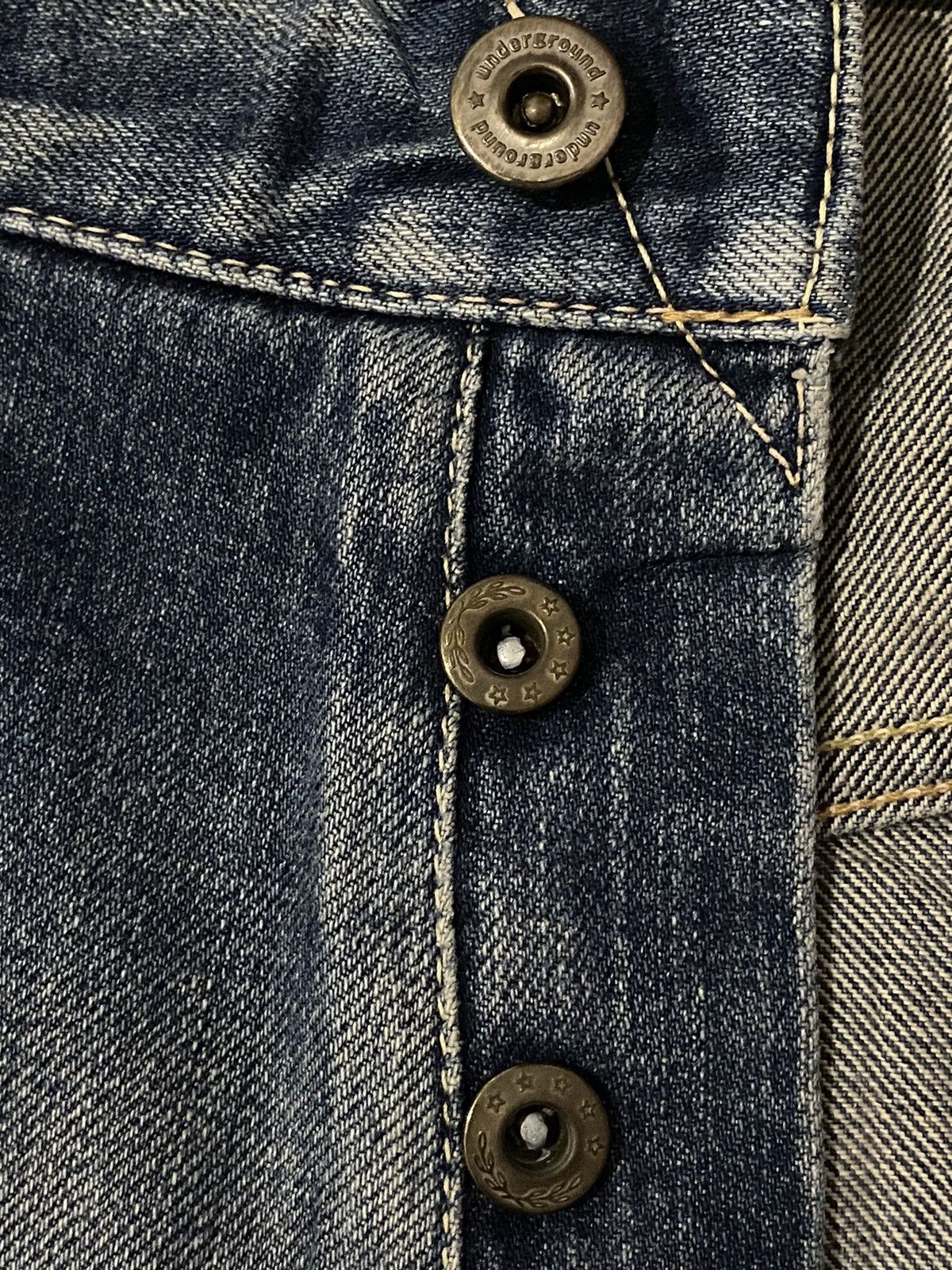 Japanese Brand Vintage Japan Nitraid Sand Blasted Wash Flare Jeans Denim Size US 35 - 16 Thumbnail