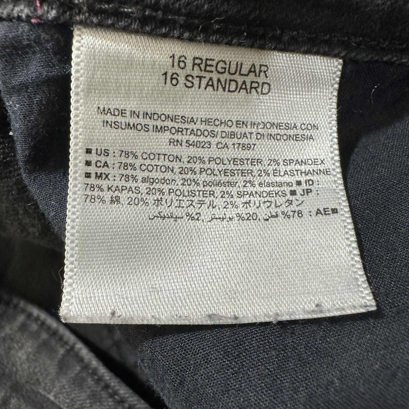 Old Navy Old Navy 16 Regular Super Skinny Mid Rise Black Jeans Size 38" / US 16 / IT 52 - 5 Thumbnail