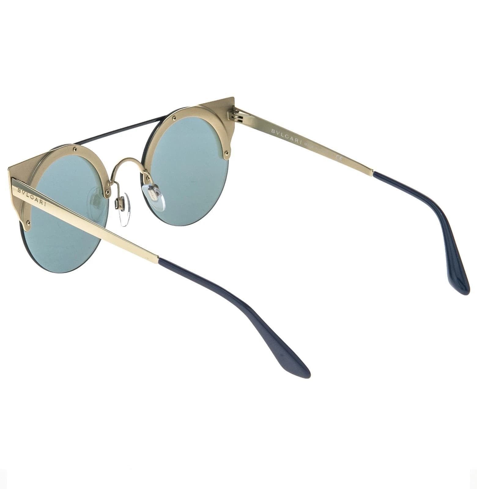 Bvlgari BVLGARI BV6088 SERPENTEYES 6088 Mirrored Round Sunglasses Size ONE SIZE - 3 Thumbnail