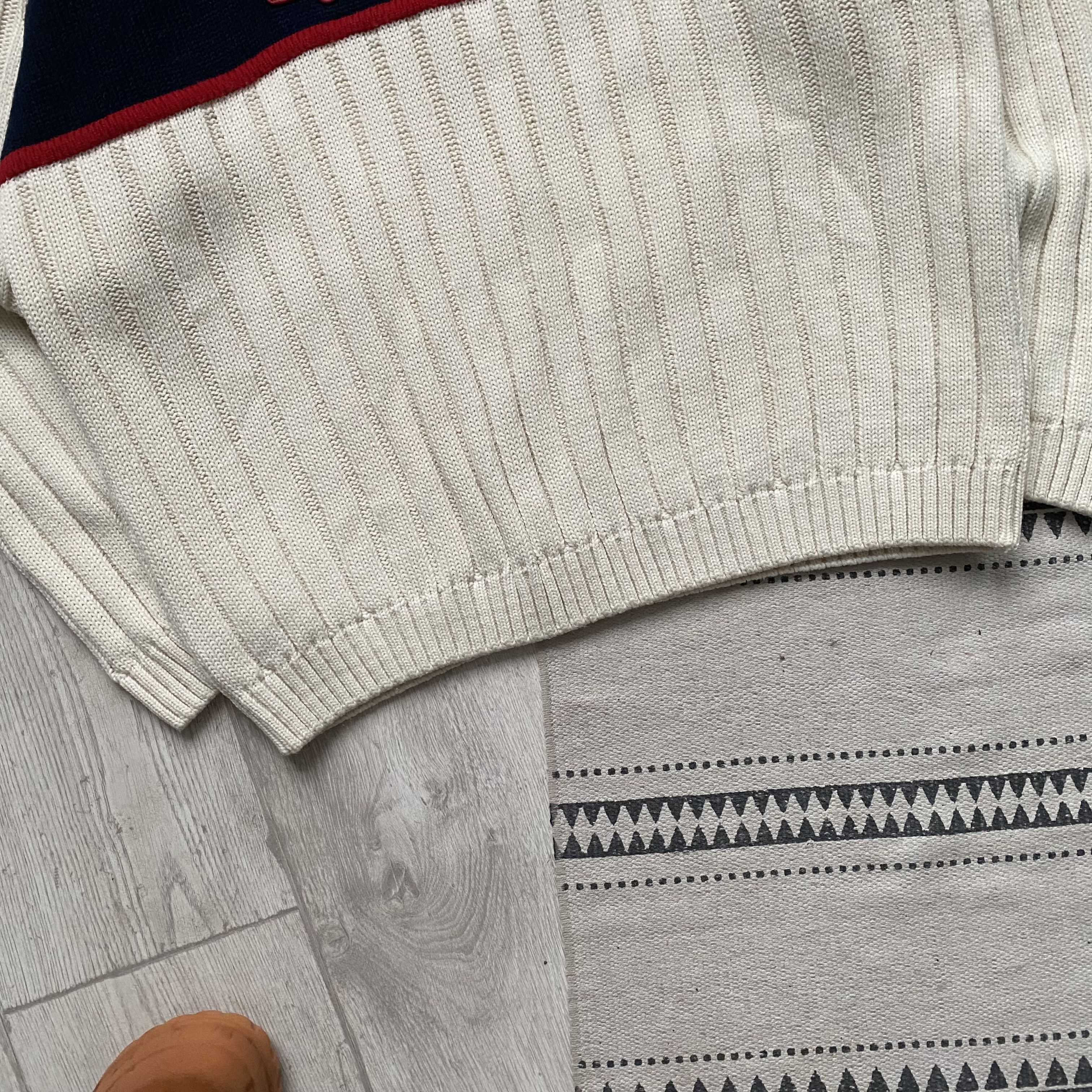 Kickers Vintage 80/90s Cozy Ribbed Knit Wool Sweater KicKers Y2K Size US L / EU 52-54 / 3 - 3 Thumbnail