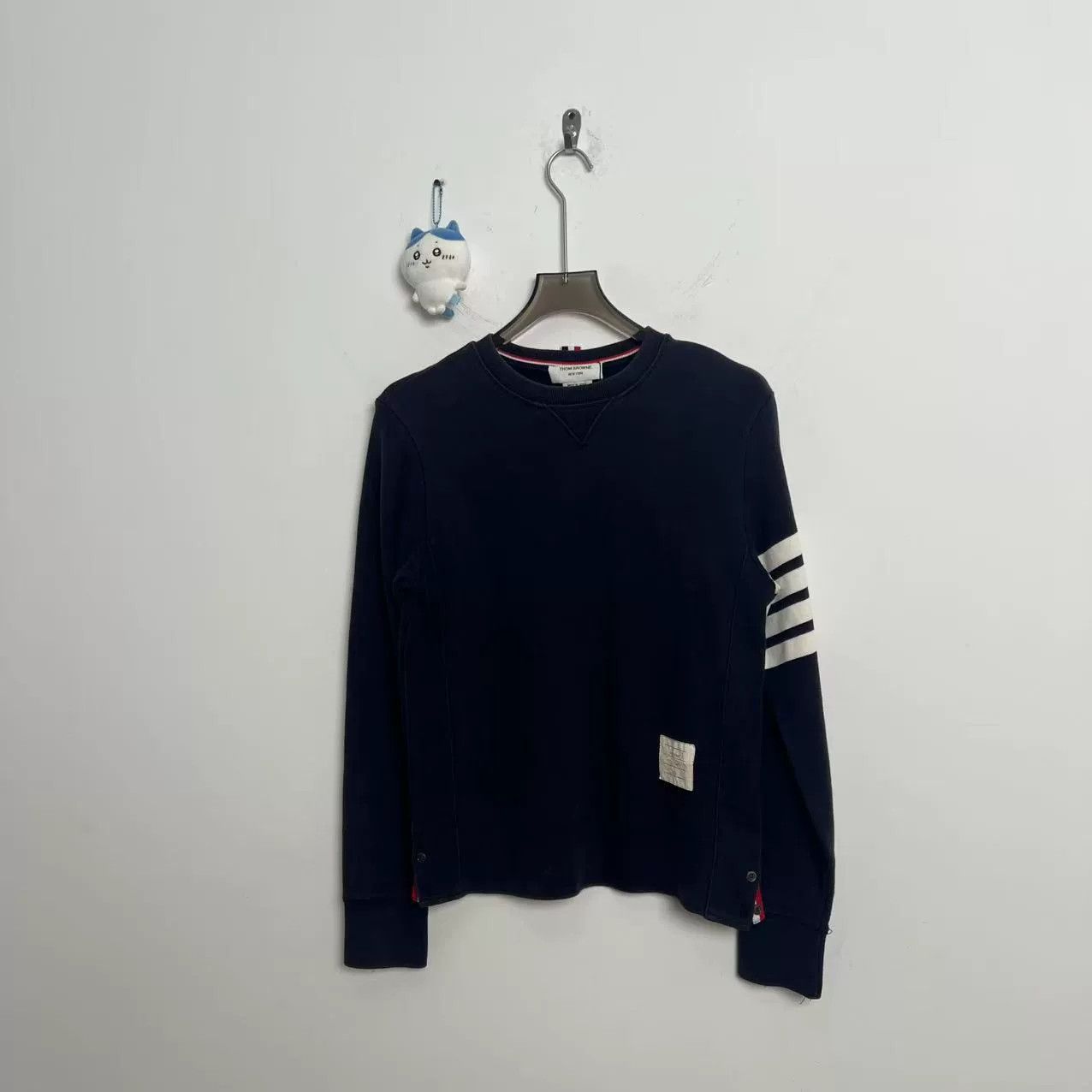 Thom Browne Thom Browne Blue Stripe Sweatshirt Size US S / EU 44-46 / 1 - 1 Thumbnail