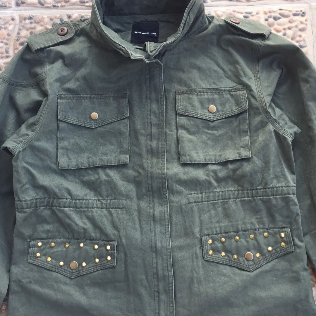 Vintage Jacket parkas Basic house / Military jacket Size L / US 10 / IT 46 - 2 Thumbnail