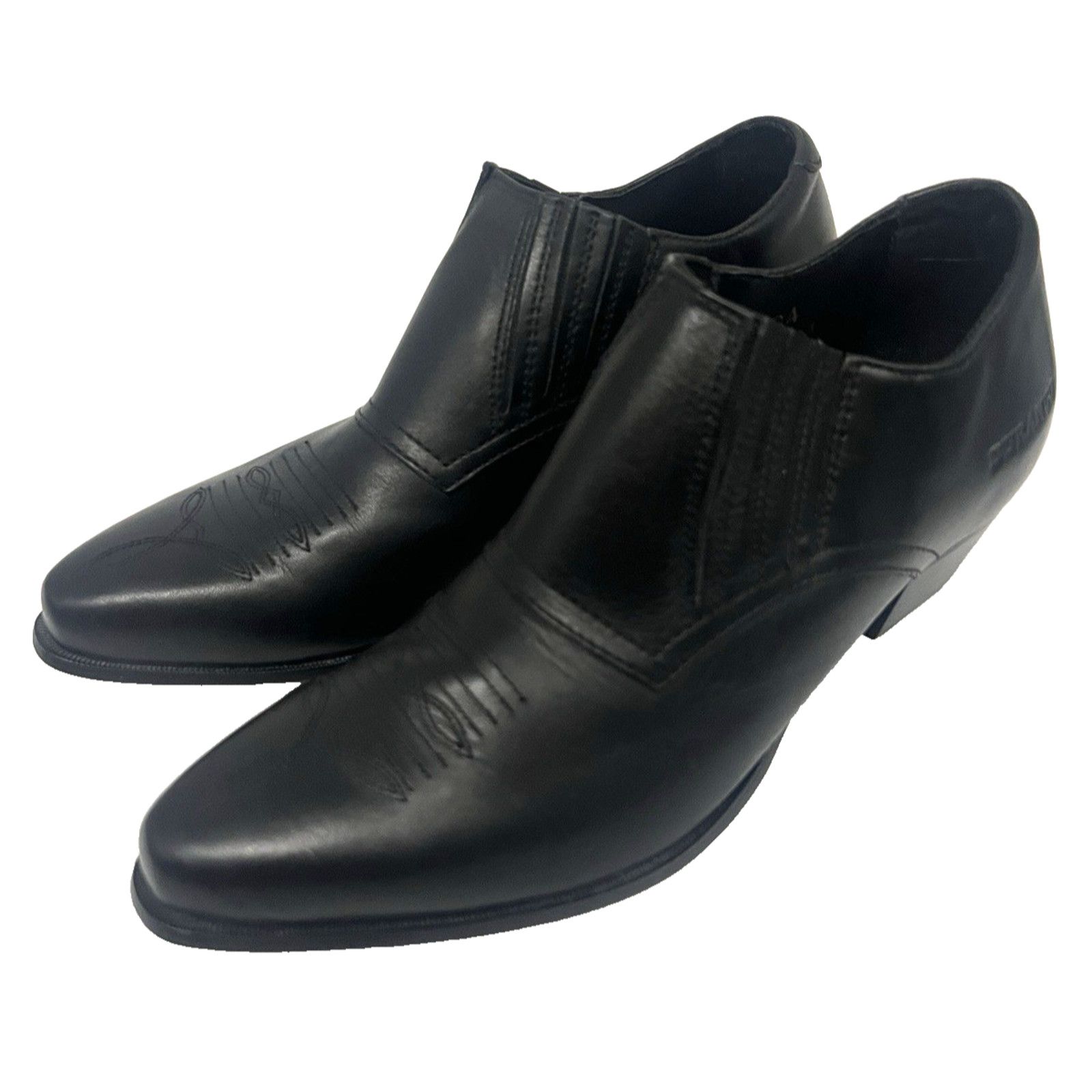 Durango Durango Western Ankle Boots US 7M Black Leather Stretch Size US 7 / IT 37 - 1 Thumbnail