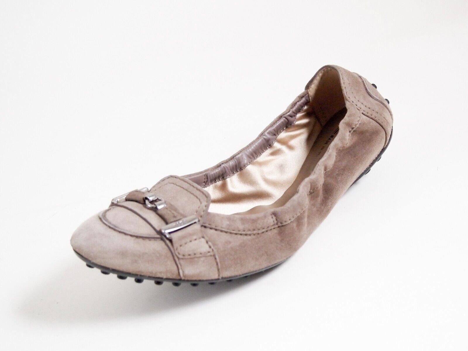 Tod's Tod's TT Ballet Flats Beige Suede Womens EU 37.5 US 7.5 $520 Size US 7.5 / IT 37.5 - 2 Thumbnail