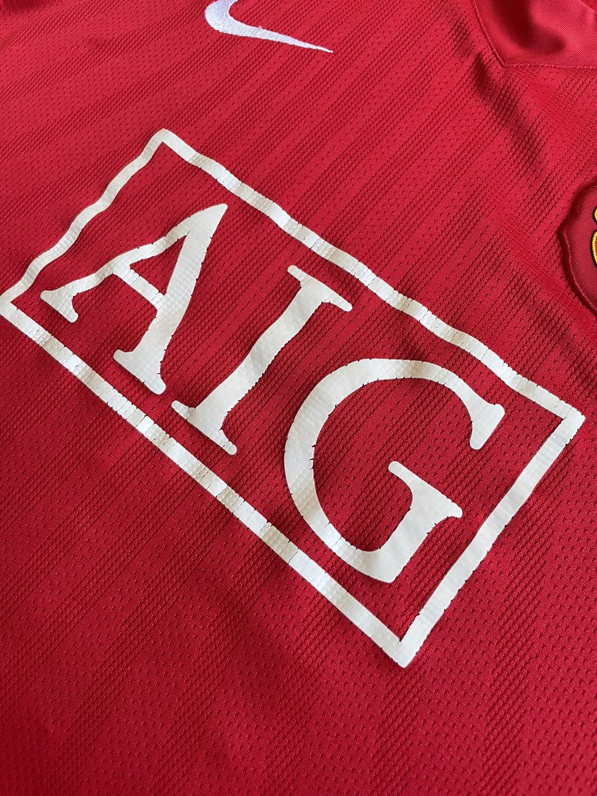 Vintage Nike Manchester United 2007/2009 Home Soccer #17 Ashar Size US M / EU 48-50 / 2 - 3 Thumbnail