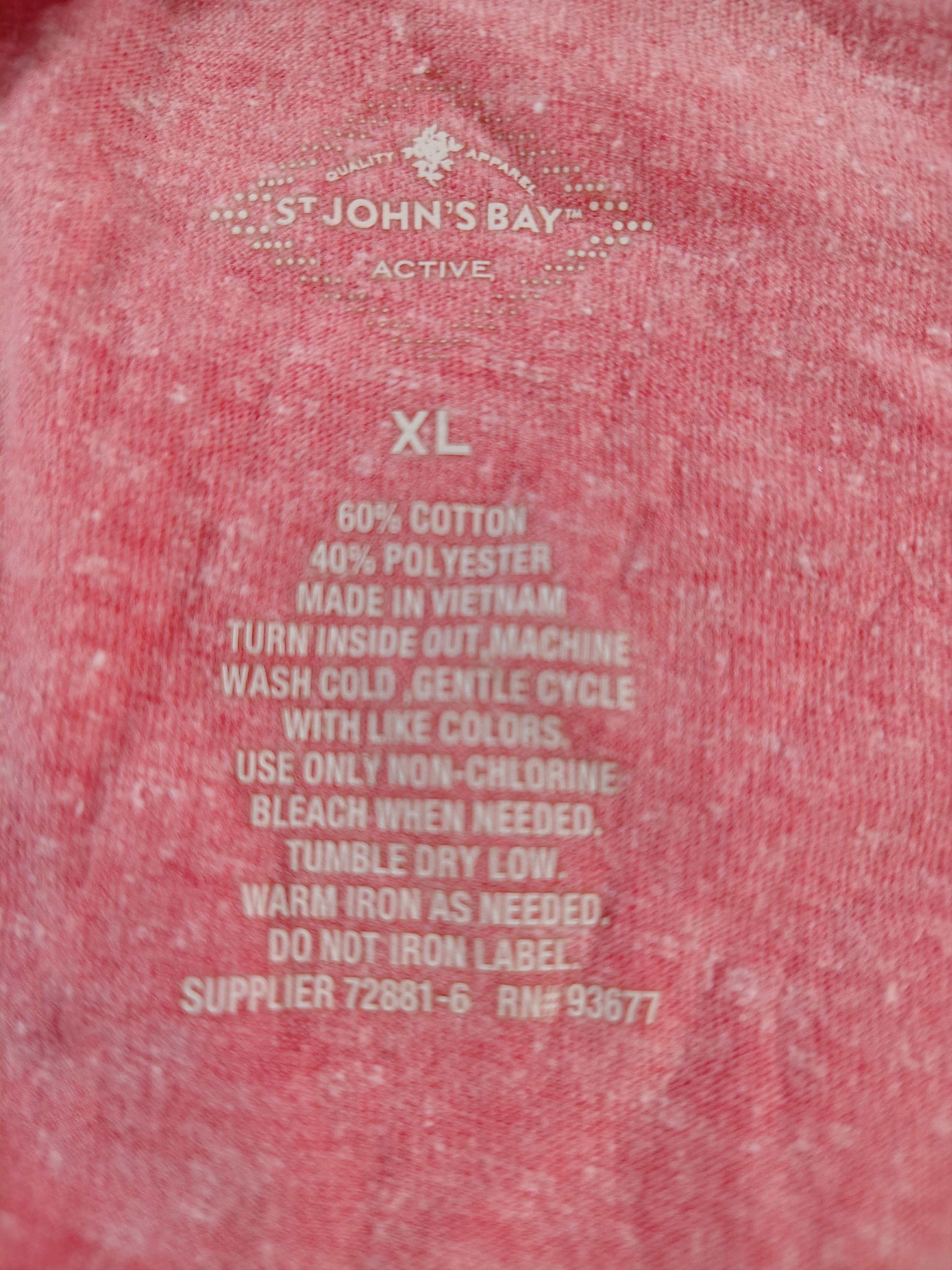 St. Johns Bay Women's Pink XL St. Johns Bay Active #Happy Camper T-Shirt Size XL / US 12-14 / IT 48-50 - 3 Thumbnail