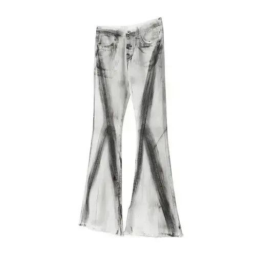 Japanese Brand VIBE Streetwear Dirty Gradient Baggy White Jeans Size US 32 / EU 48 - 1 Thumbnail