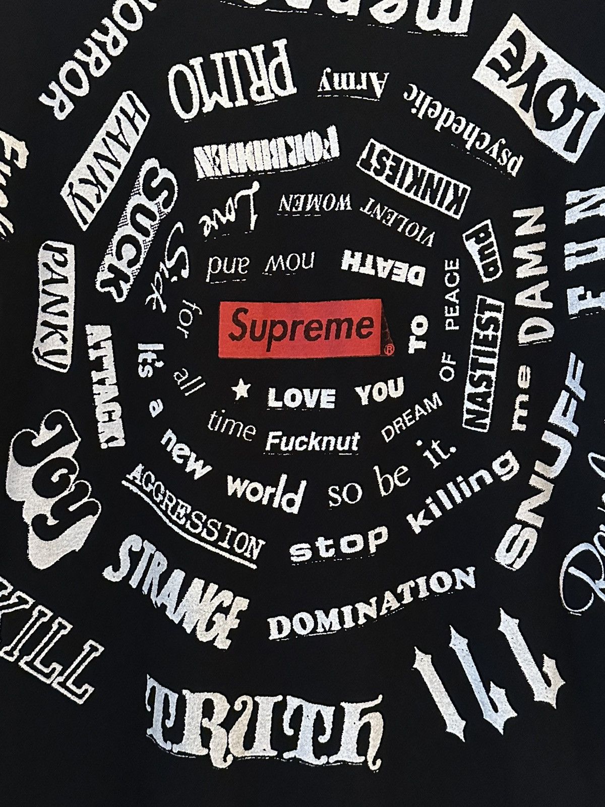 Supreme Supreme Spiral Tee Size US L / EU 52-54 / 3 - 2 Thumbnail