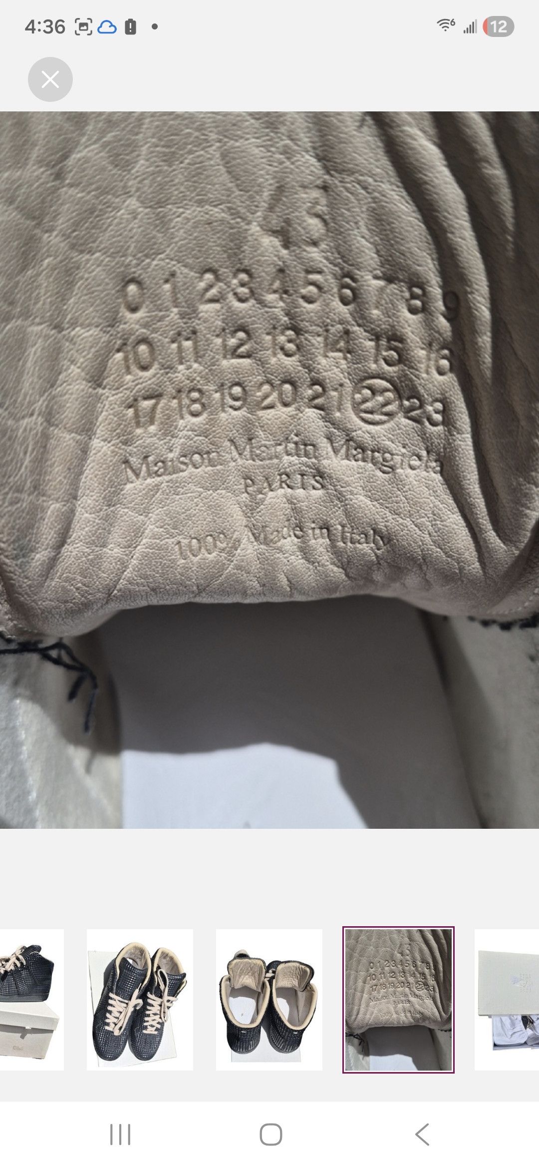 Maison Margiela Maison Margiela Studded Pyramid Gat High Top Sneakers Size US 10 / EU 43 - 4 Thumbnail