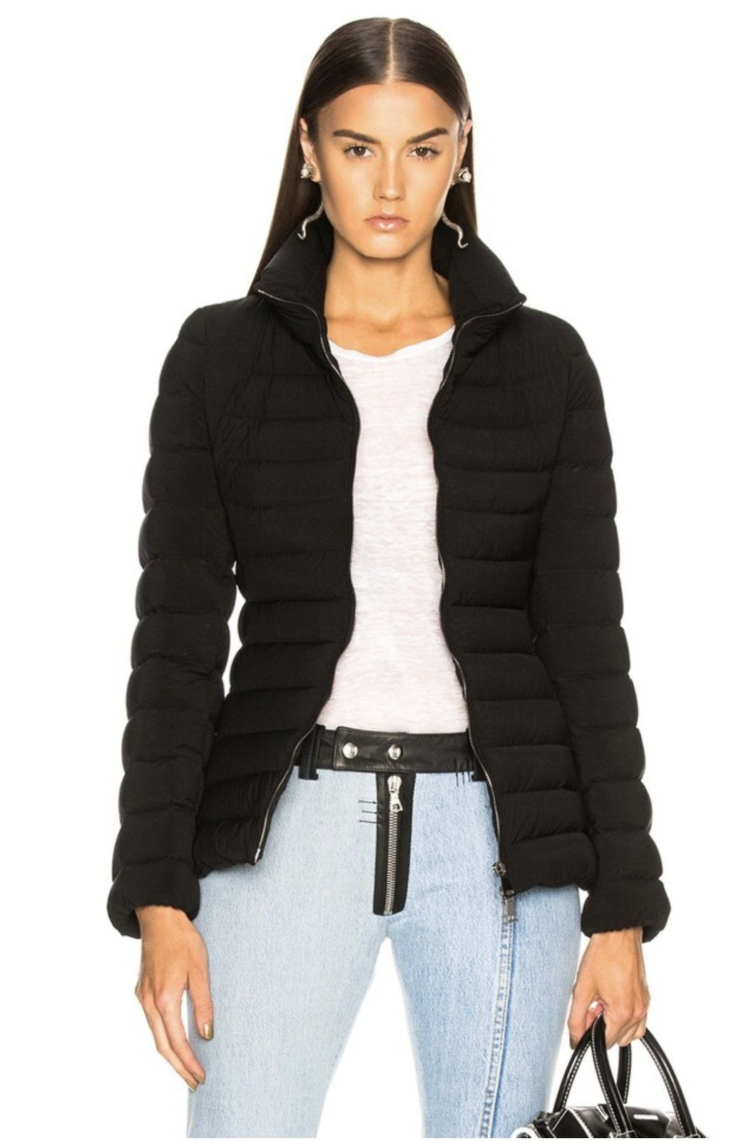 image of Moncler Guillemot Giubbotto Down Jacket in Black, Women's (Size XS)