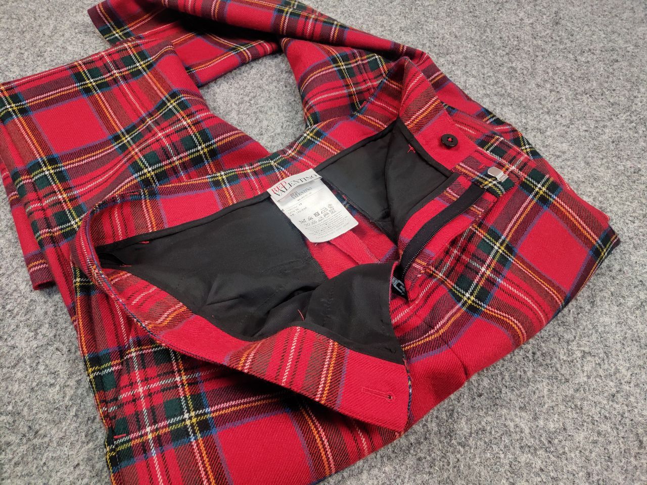 RED Valentino Red Valentino Wool Tartan Pattern Women's Trouser Pants Size 38" / US 16 / IT 52 - 6 Thumbnail