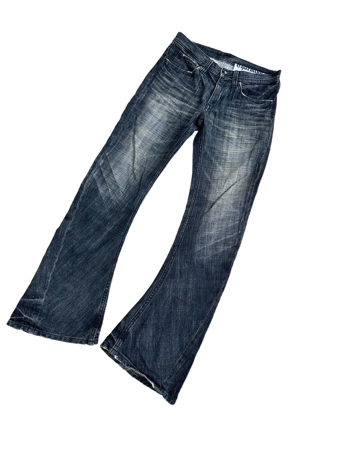 Japanese Brand Rare JAPANESE BRAND Ultra Wide Opium Style Flare Jeans Size US 30 / EU 46 - 6 Thumbnail