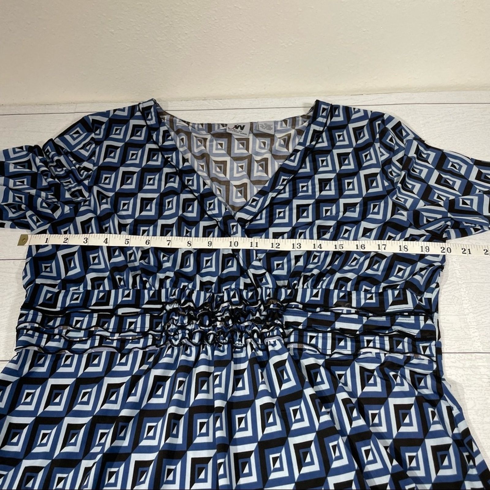 Other JW Blue Abstract Print Shirt Stylish & Unique Design Size XL Size XL / US 12-14 / IT 48-50 - 4 Thumbnail