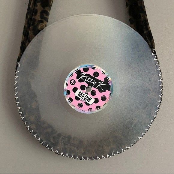 Handmade Kitty K MEOW Record Leopard Strap Shoulder Bag Size ONE SIZE - 3 Thumbnail