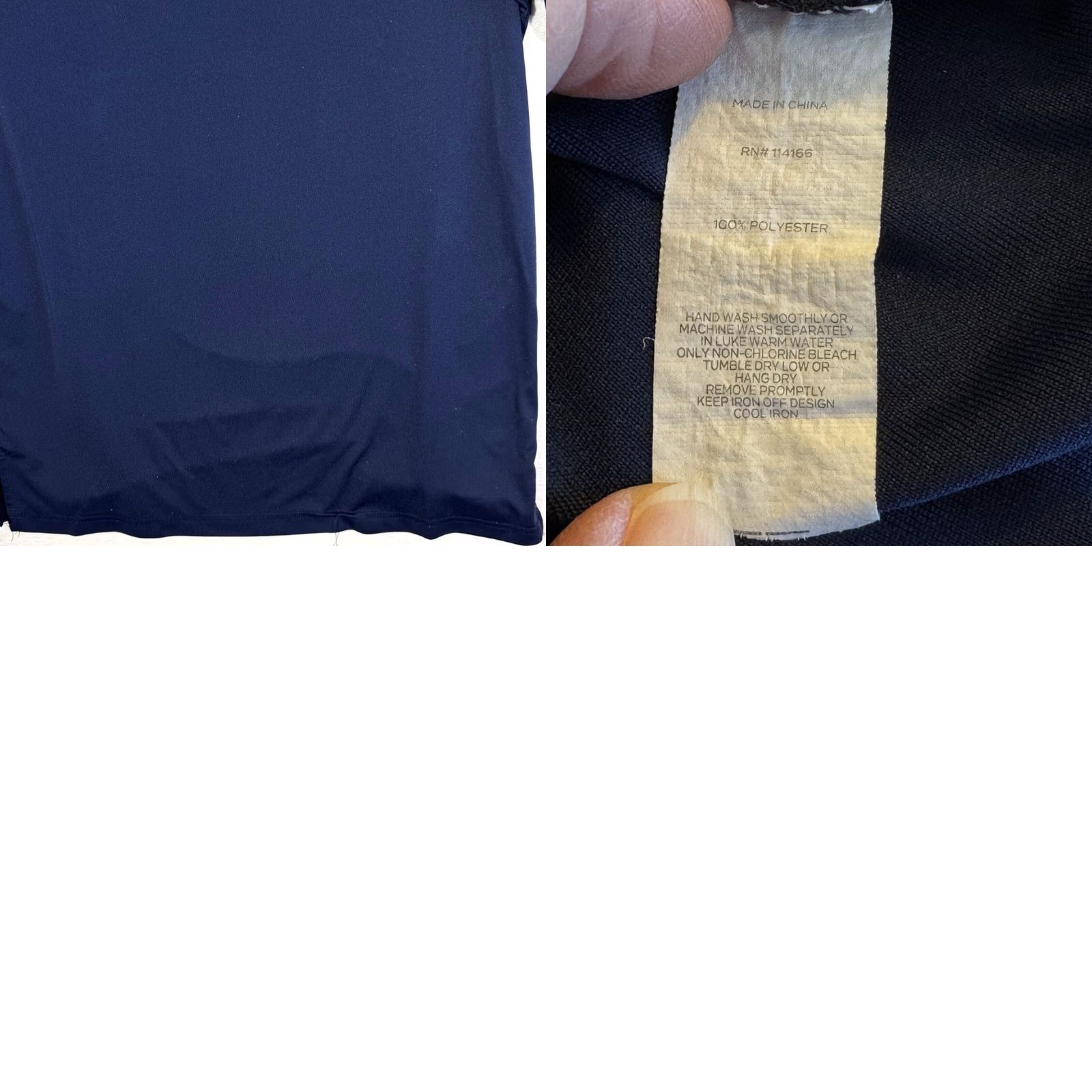 Vintage Michigan Wolverines Polo Shirt Men M Navy Maize Performance Short Sleeve Golf Athletic Size US M / EU 48-50 / 2 - 9 Thumbnail