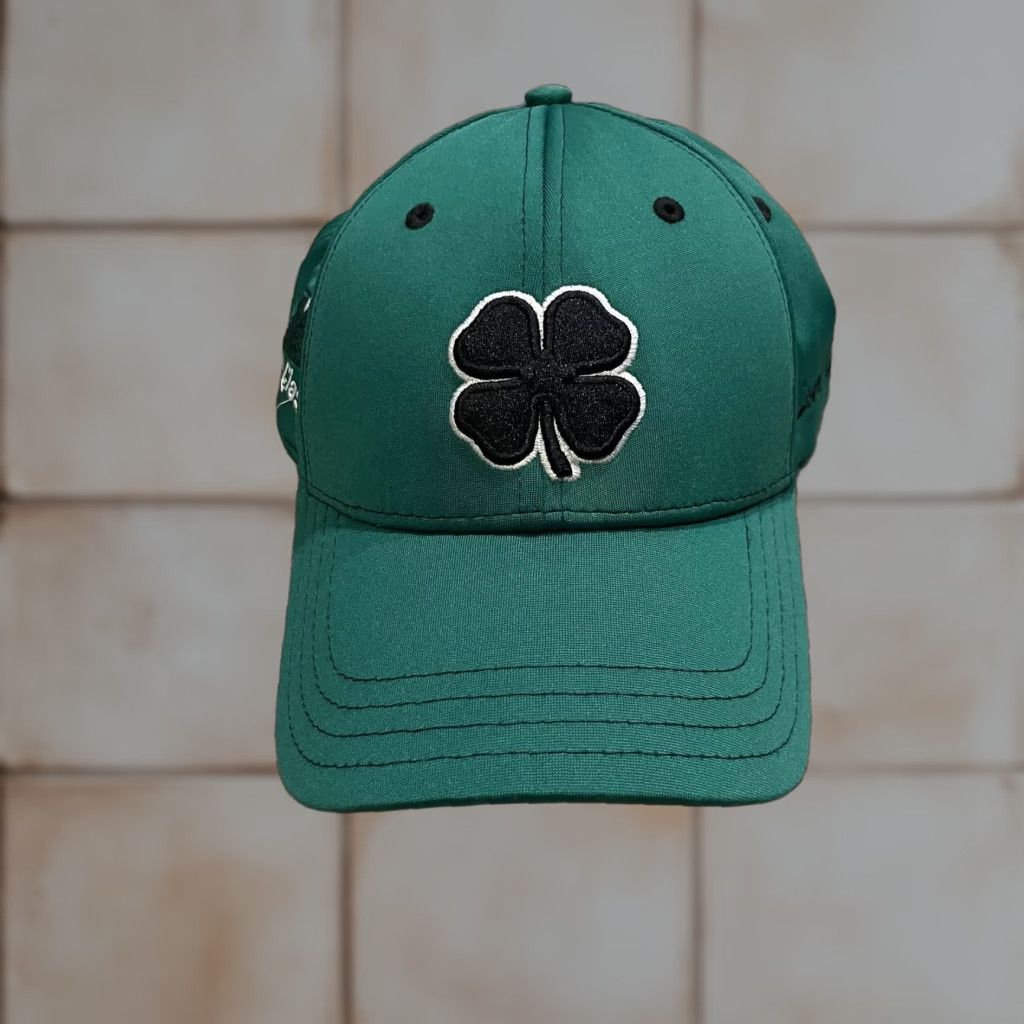 Vintage Black Clover Golf Hat Fitted S/M Green Live Lucky Penguin Classic Golf Size ONE SIZE - 1 Thumbnail
