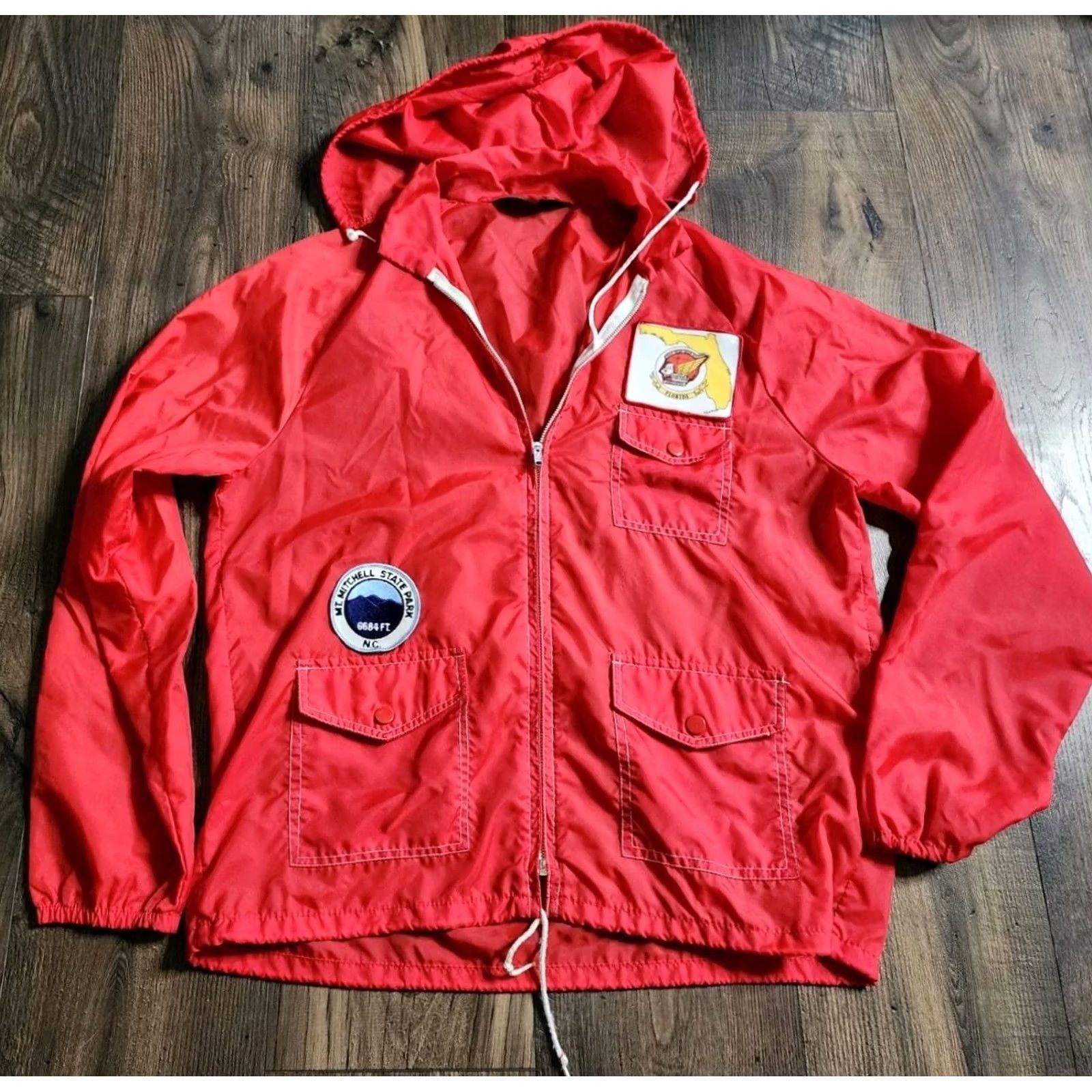 Sears VINTAGE Sears Windbreaker Jacket Mens S Nylon Red Wing Patch 80s Casual Short Jacket Size US S / EU 44-46 / 1 - 5 Thumbnail
