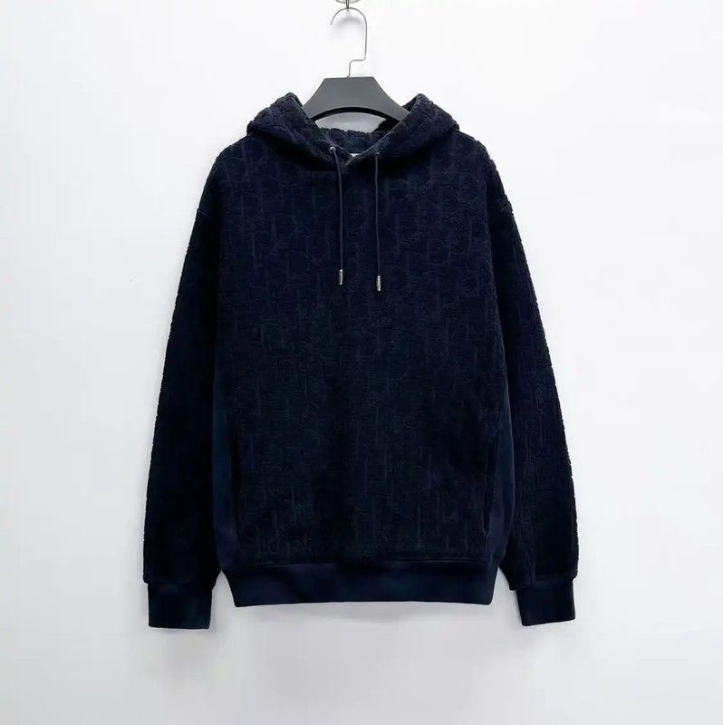 Dior Dior Men’s Short Sleeve Navy Logo Hoodie 0089 Size US S / EU 44-46 / 1 - 1 Thumbnail