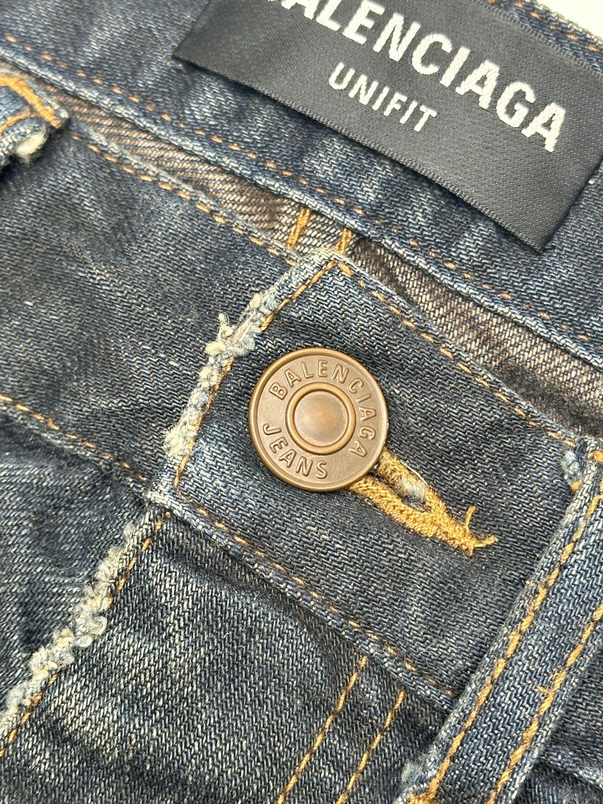 Balenciaga Balenciaga Skater Pant Dirty Dark Blue Denim Prototype Size US 30 / EU 46 - 18 Thumbnail