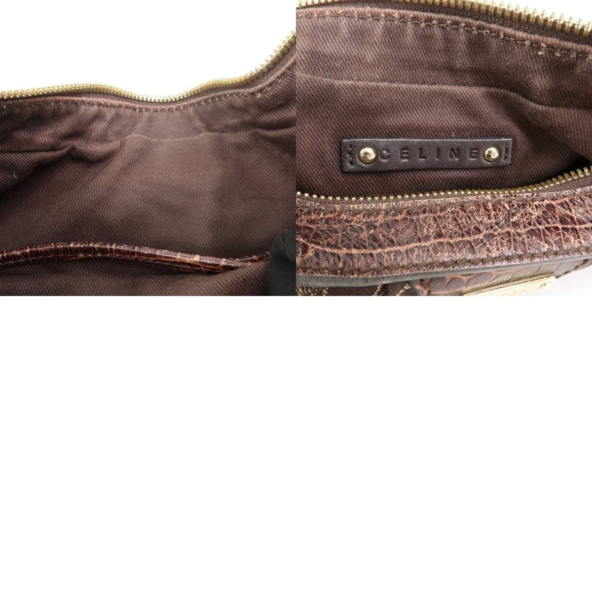 Celine Celine Macadam Canvas Shoulder Bag Brown Size ONE SIZE - 8 Thumbnail