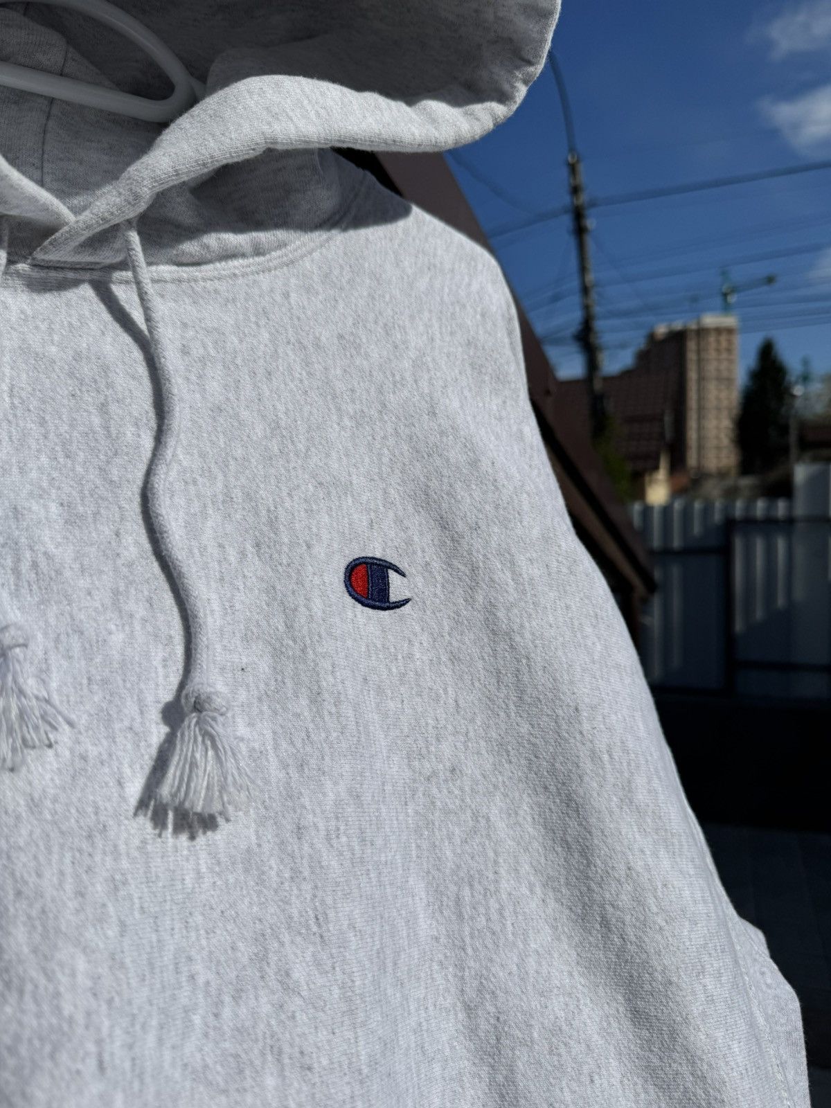 Champion × Vintage Vintage 00’s Champion Boxy Cropped Hoodie Size US XL / EU 56 / 4 - 3 Thumbnail