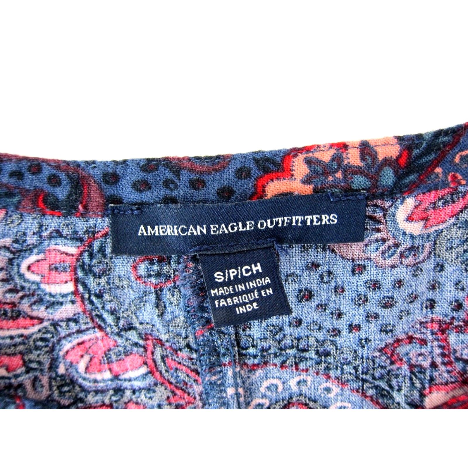 American Eagle Outfitters VINTAGE American Eagle Outfitters Rayon Blue Pink Floral Long Sleeve Sheath Dress Small Size S / US 4 / IT 40 - 4 Thumbnail