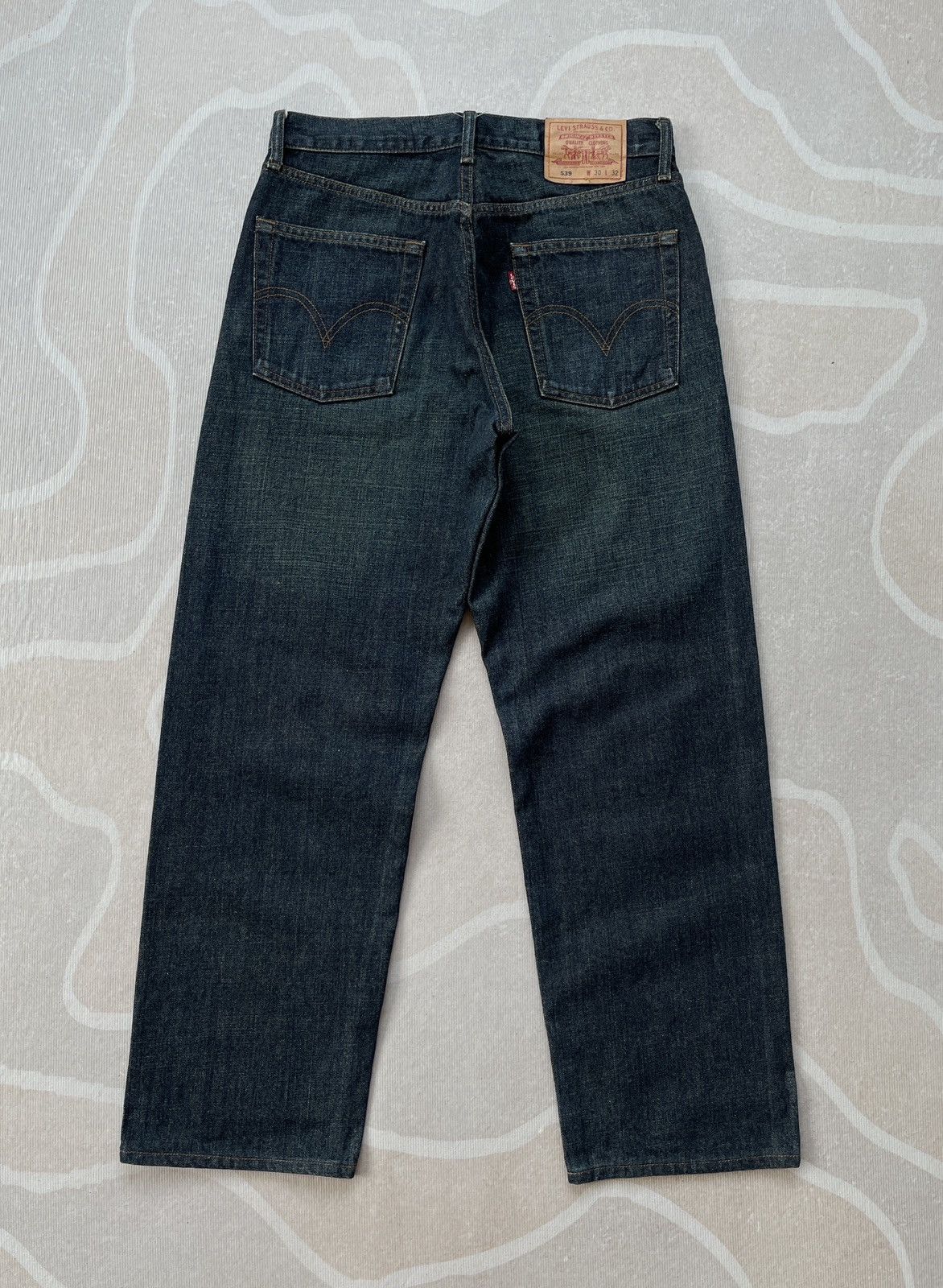Le Grande Bleu (L.G.B.) Levis 539 Straight Jeans (LG131) Size US 31 - 4 Thumbnail