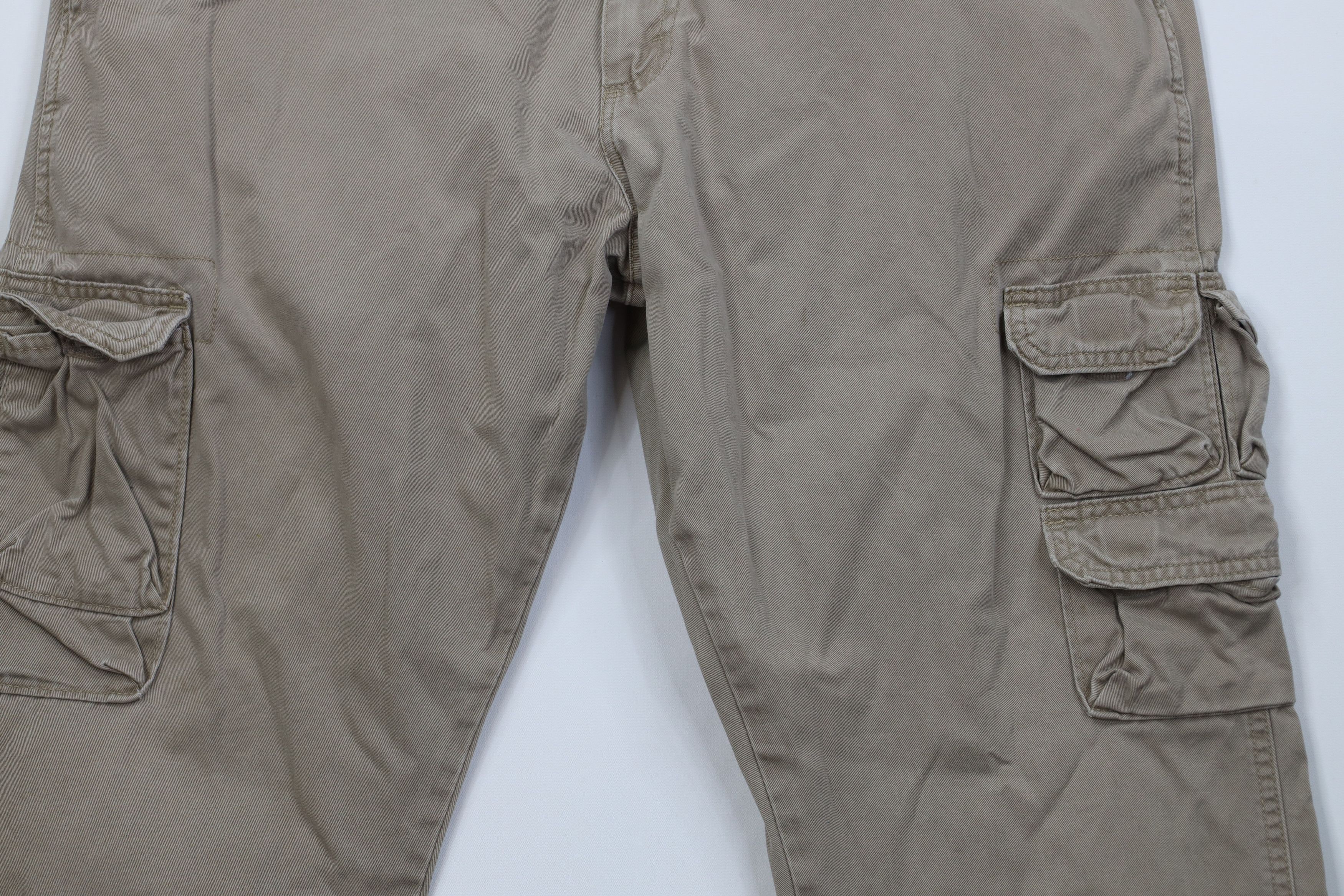 Wrangler Vintage Y2K Wrangler Wide Leg Cargo Pants Trousers Khaki Size US 38 / EU 54 - 3 Thumbnail