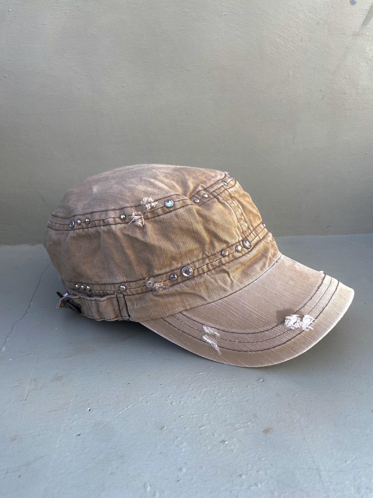 If Six Was Nine 2000s studded zircon ifsixwasnine patrol hat Size ONE SIZE - 2 Thumbnail