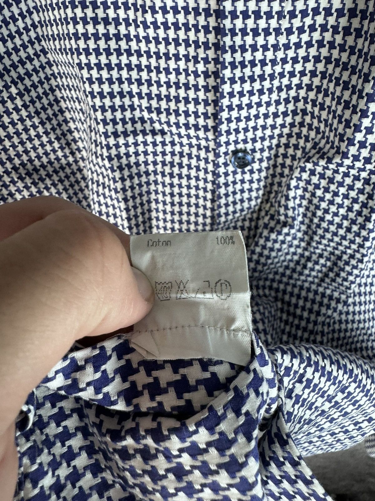 Givenchy Givenchy Blue Print Button Up Shirt Size US L / EU 52-54 / 3 - 5 Thumbnail
