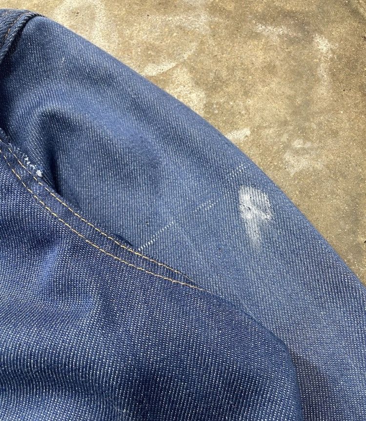 Vintage 50’s prison issue blue denim chore coat jacket amazing fade Size US XL / EU 56 / 4 - 6 Thumbnail