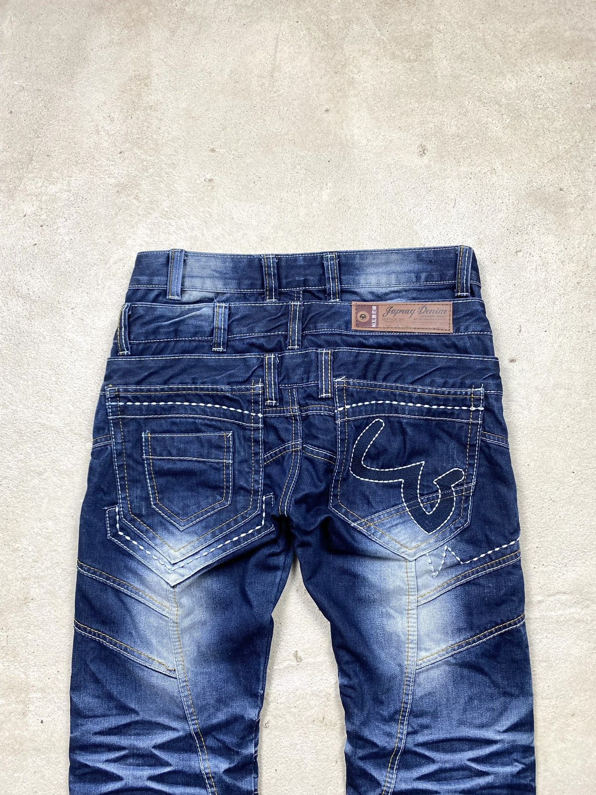 Japanese Brand Rare! Vintage Japan Design by Okishana Samoki Jeans Pants Size US 30 / EU 46 - 14 Thumbnail