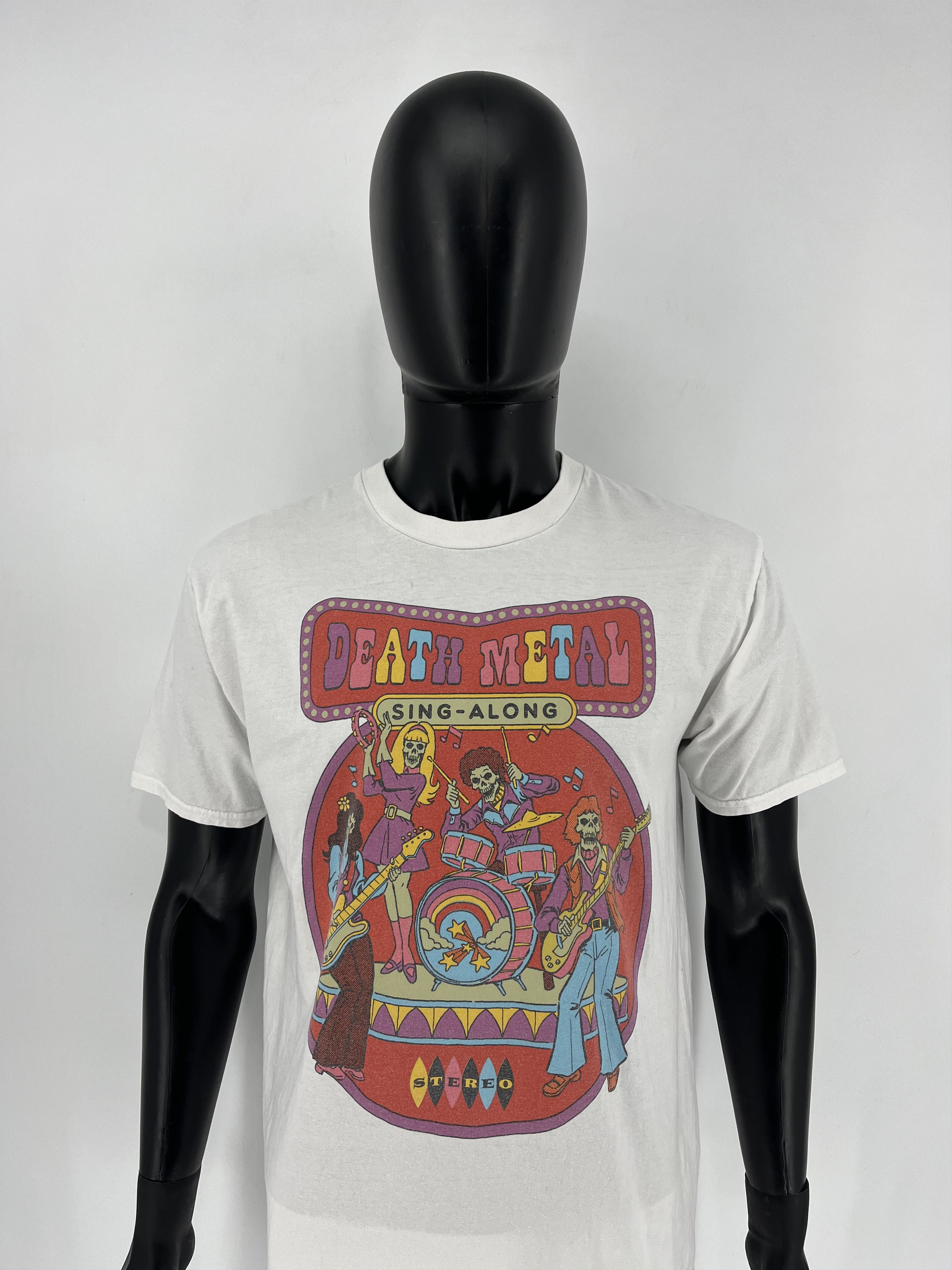 Band Tees Vintage Death Metal Sing-Along Men's T-Shirt Skull Style Size US L / EU 52-54 / 3 - 1 Thumbnail