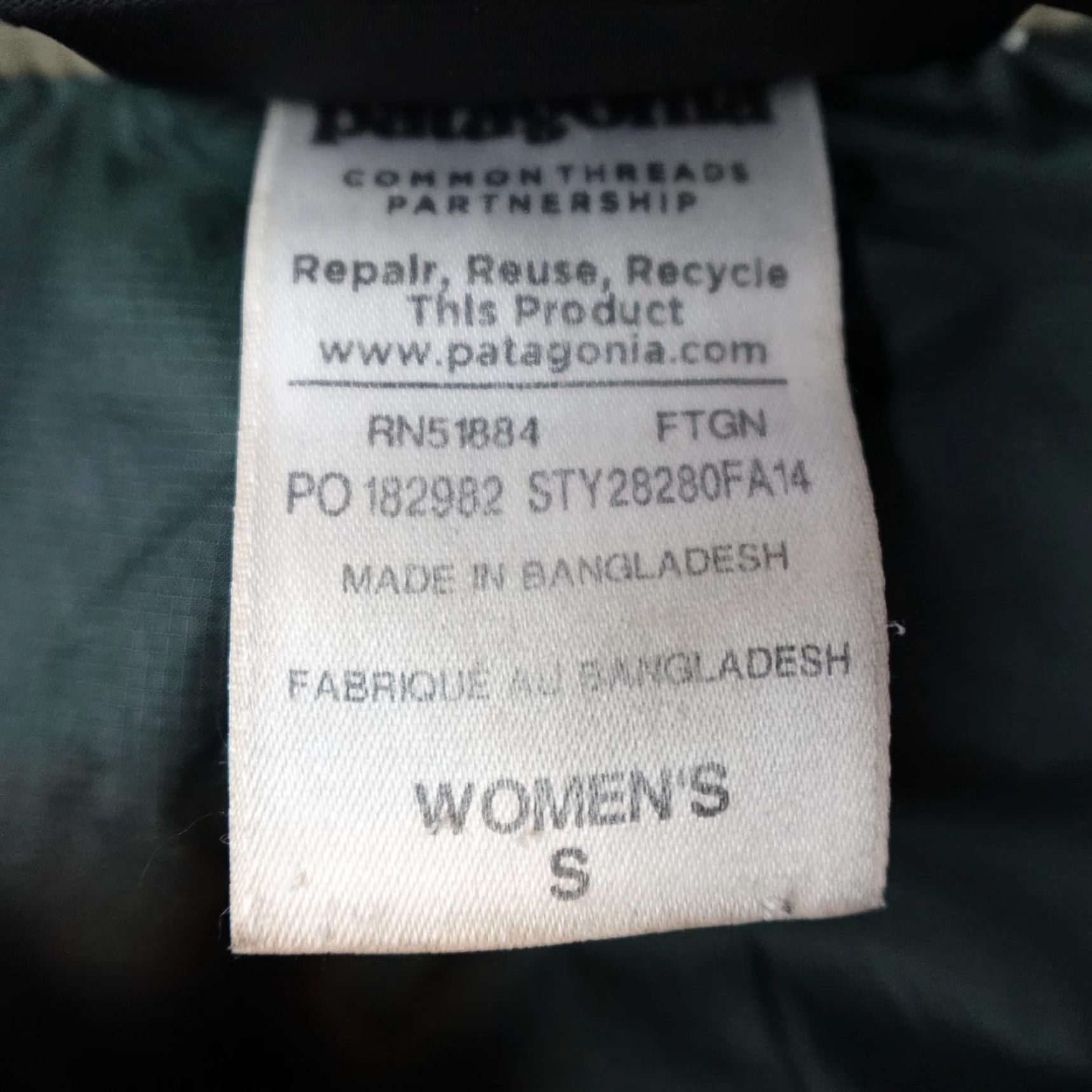 Patagonia Patagonia Jacket Womens Small Tan Puffer Insulated Toggle Down Winter Coat Size S / US 4 / IT 40 - 7 Thumbnail
