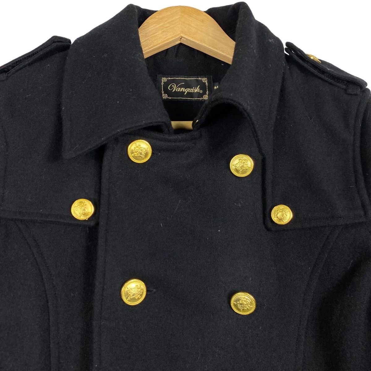 Japanese Brand × Vanquish Vanquish overcoat wool double breasted jacket Size S / US 4 / IT 40 - 8 Thumbnail