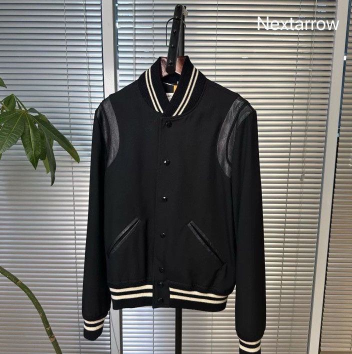 Saint Laurent Paris × Yves Saint Laurent Saint Laurent SLP Black Teddy Baseball Jacket2410-Nextarrow Size US S / EU 44-46 / 1 - 1 Thumbnail