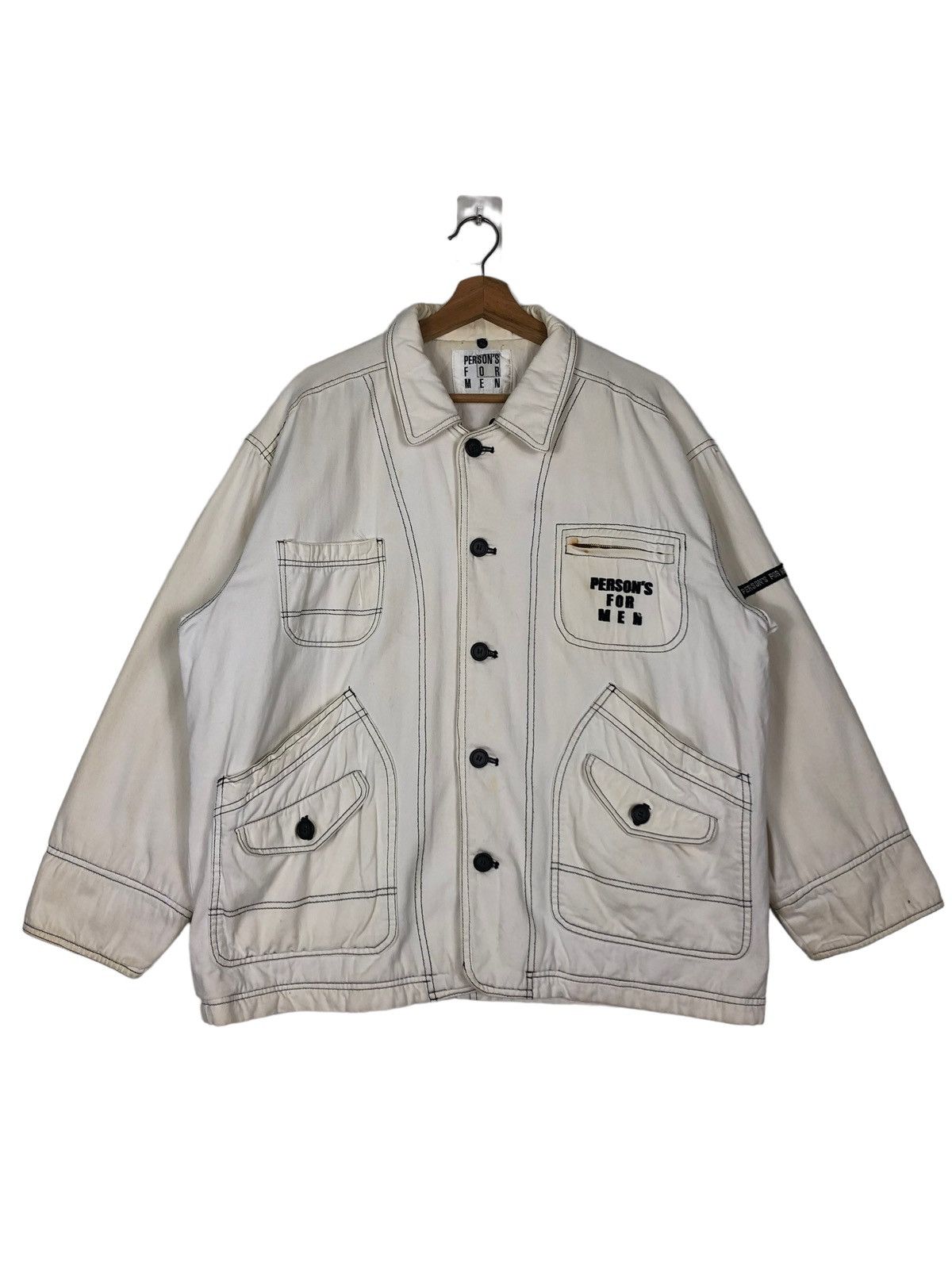 Issey Miyake 🔥90’s VINTAGE BOMBER JACKET PERSON FOR MEN JAPAN BIG LOGO Size US M / EU 48-50 / 2 - 1 Thumbnail