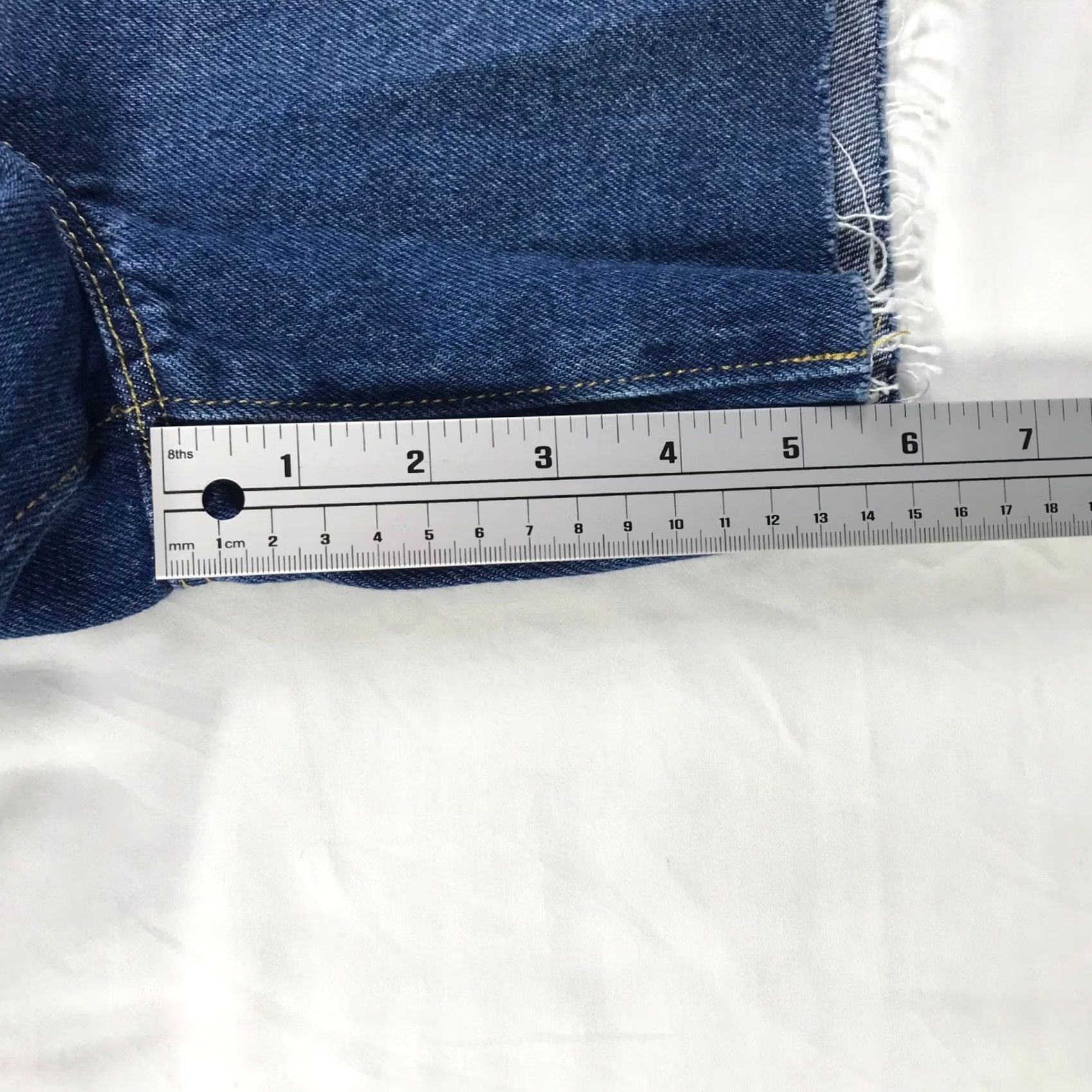 Loft LOFT The Boyfriend Short High Rise Blue Denim 14 Wash 5.5" Casual Summer Boho Fit Size 25" / US 0 / IT 36 - 4 Thumbnail