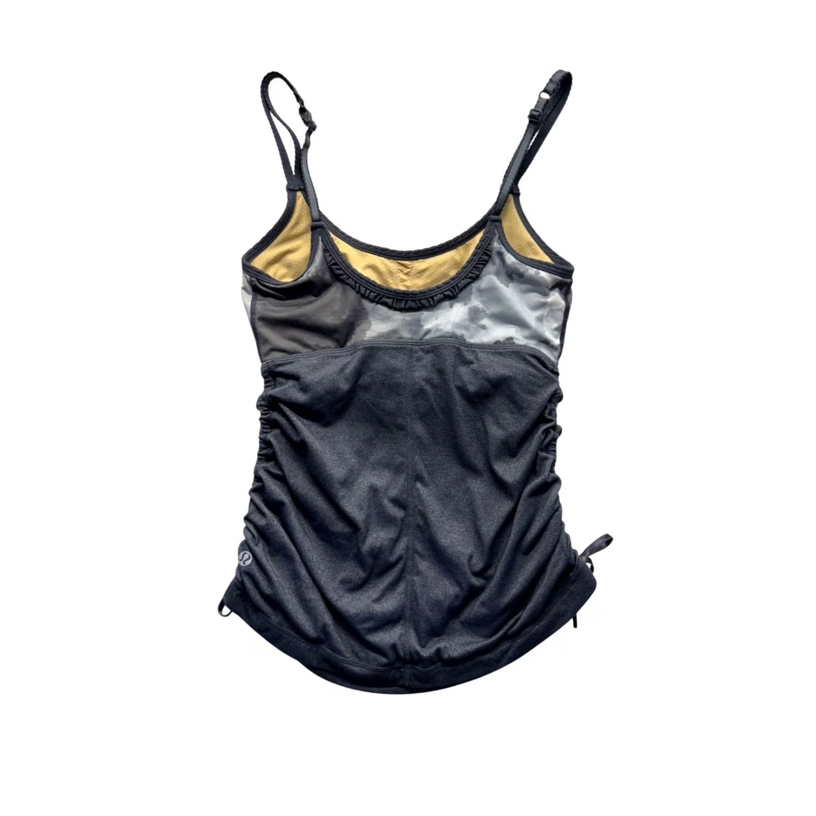 Lululemon Lululemon Tank Top Adjustable With Side Ruching Camouflage Detail Size S Womens Tank Sleeveless Racerback Size S / US 4 / IT 40 - 2 Thumbnail