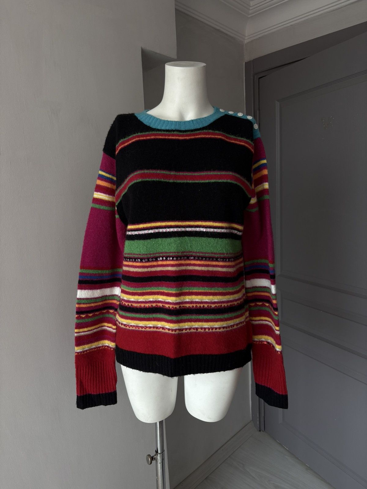 Vintage Derhy jumper Size L / US 10 / IT 46 - 17 Thumbnail
