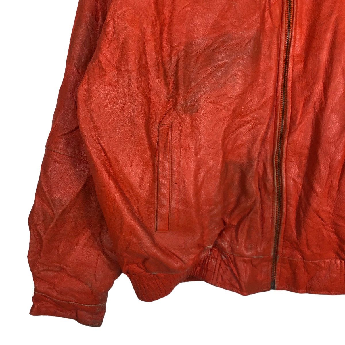 Japanese Brand 🔥Moda Italiana American Born Genuine Leather Biker Jacket Size US XXL / EU 58 / 5 - 4 Thumbnail