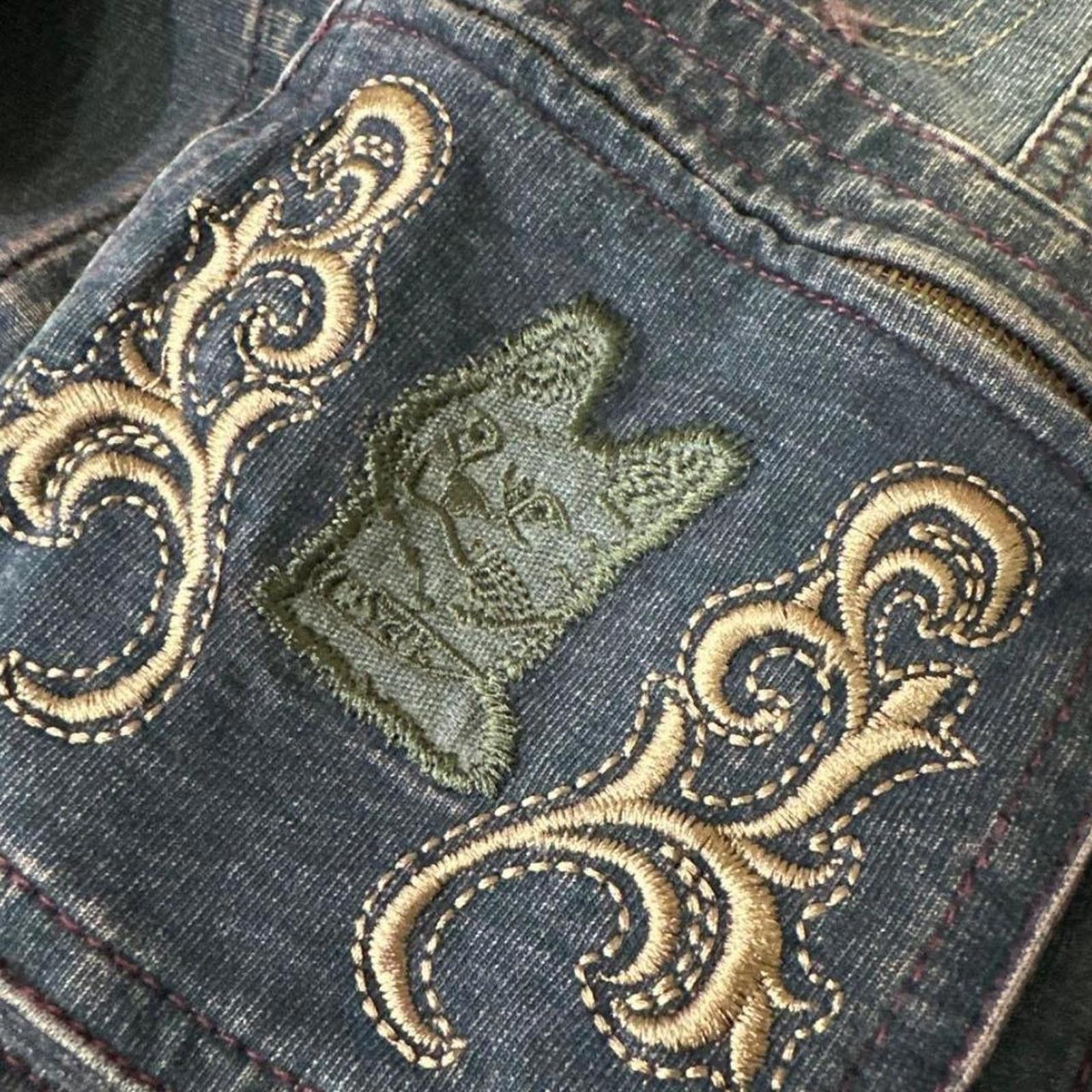 Other 2000s whimsy goth y2k embroidered denim jacket Size XS / US 0-2 / IT 36-38 - 4 Thumbnail