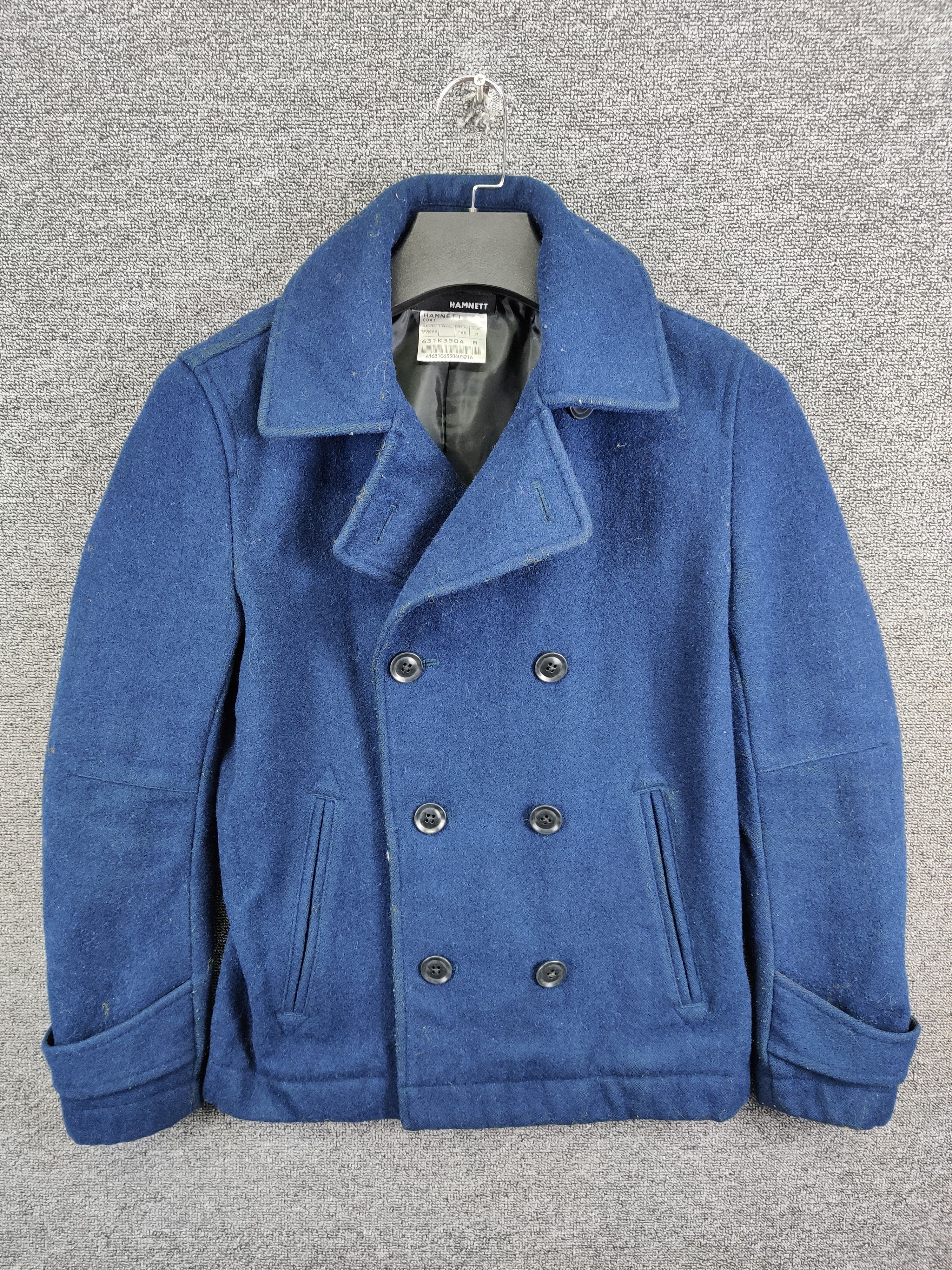 Katharine Hamnett London Double Breasted Wool Peacoat