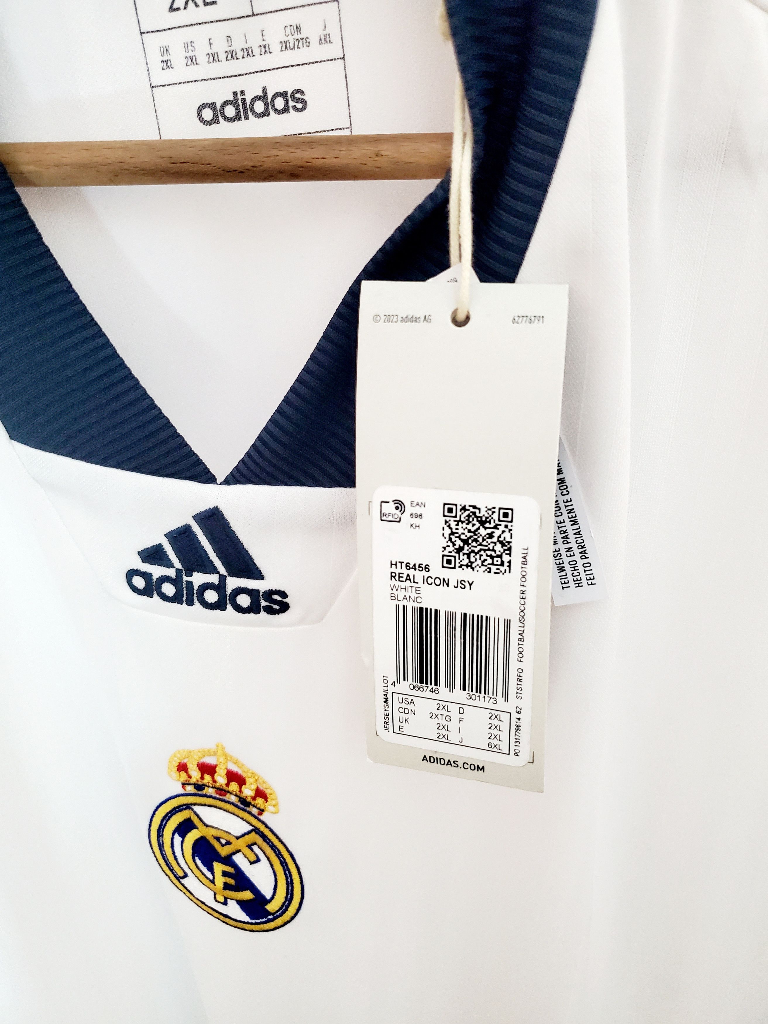 Adidas Real Madrid FC soccer Real Icon jersey adidas XXL NEW Size US XXL / EU 58 / 5 - 4 Thumbnail