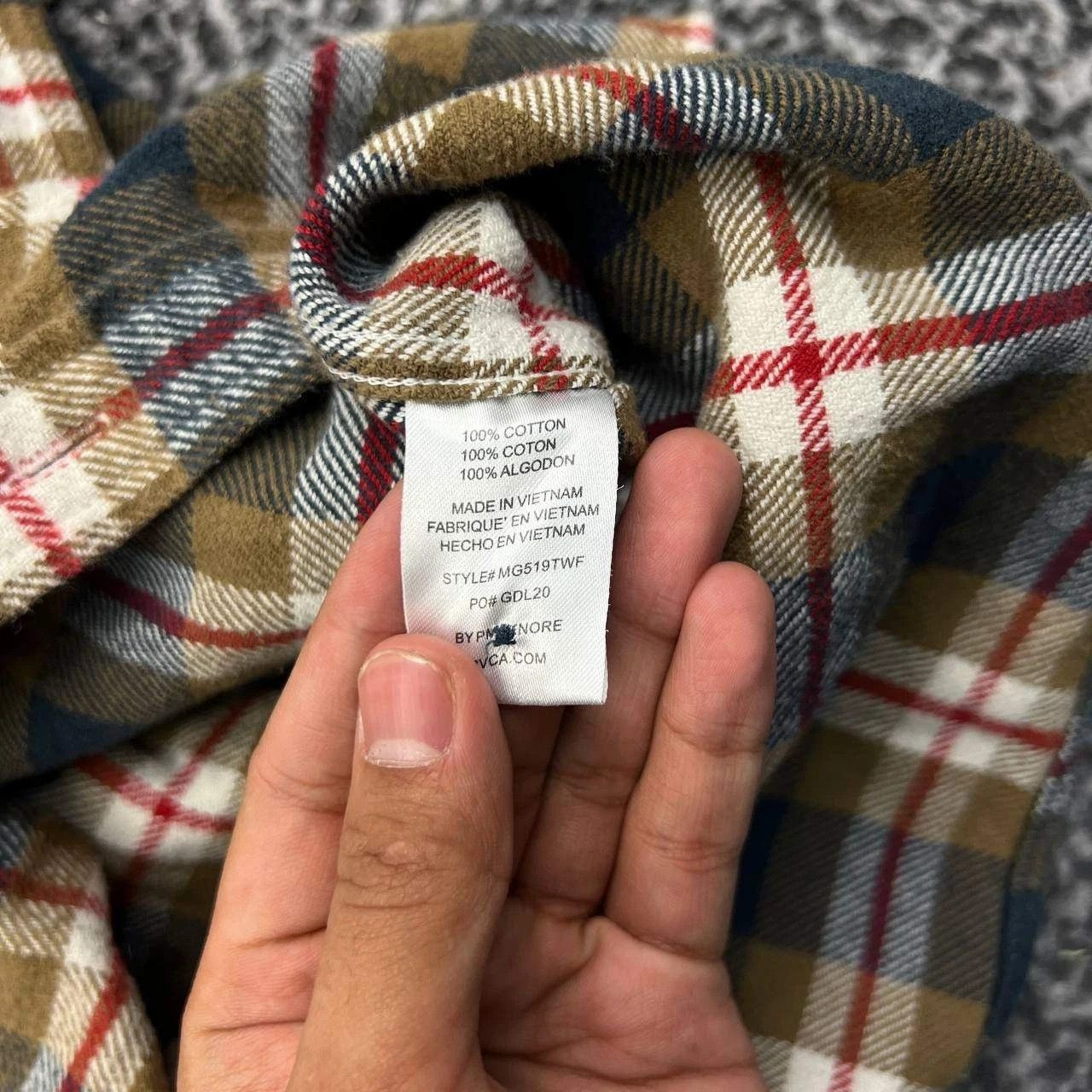 RVCA RVCA Button Up Shirt Men Brown Flannel Plaid Cotton M Size US M / EU 48-50 / 2 - 4 Thumbnail